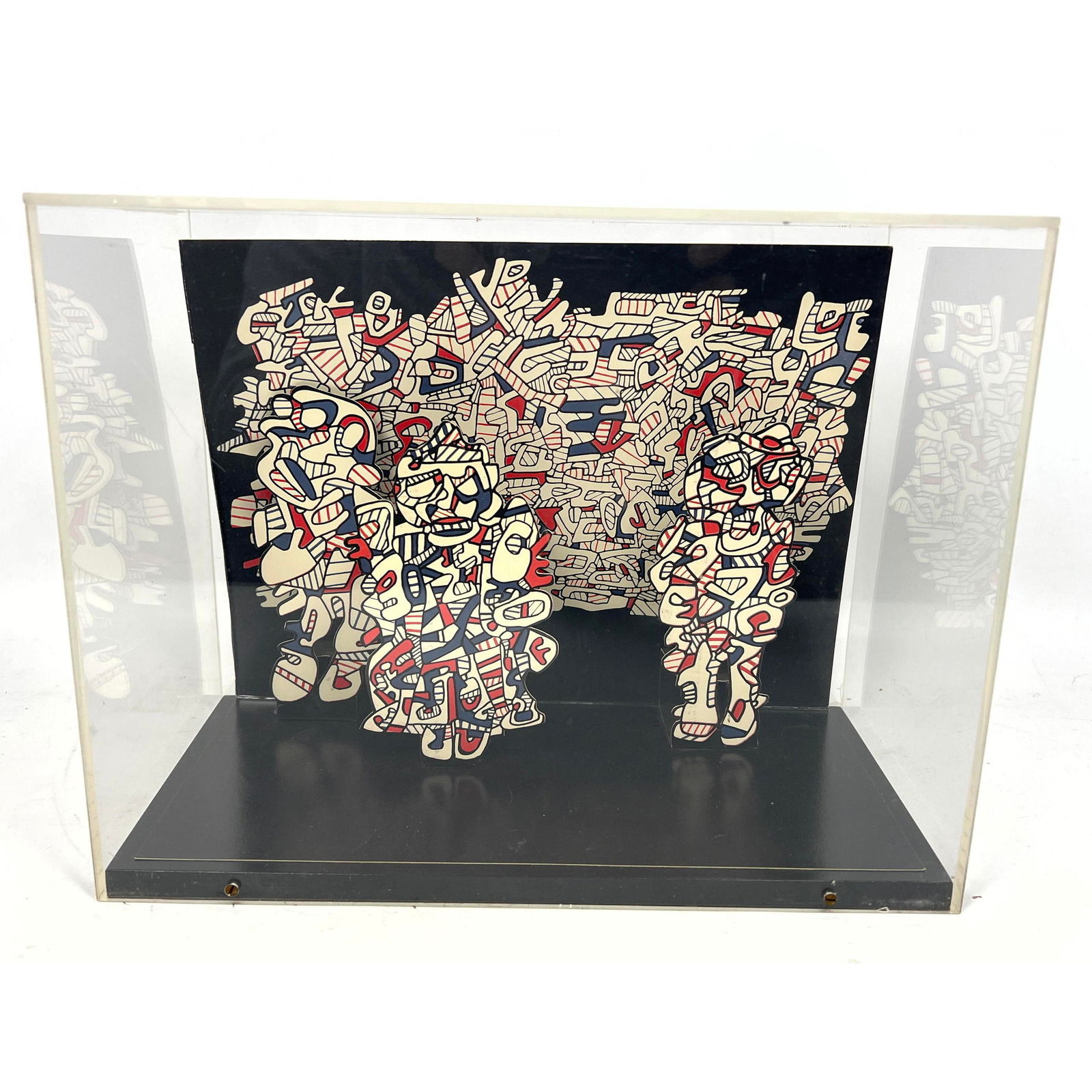 JEAN DUBUFFET Modernist Pop-Up PACE Exhibition Invitation. 3D Paper Sculpture. "Practicables" @ PAC (1 of 11)