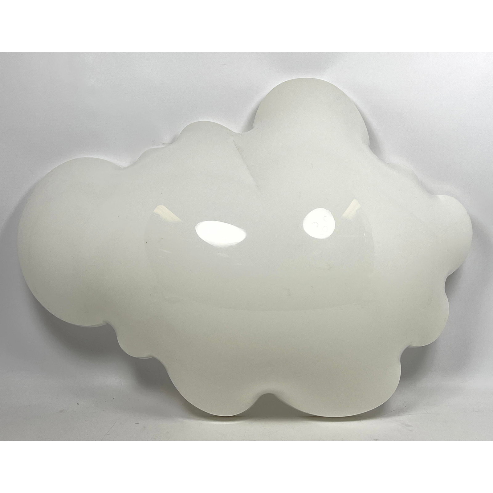 Cloud sculptural wall hanging light by Remo Saraceni. Label on Back (1 of 11)