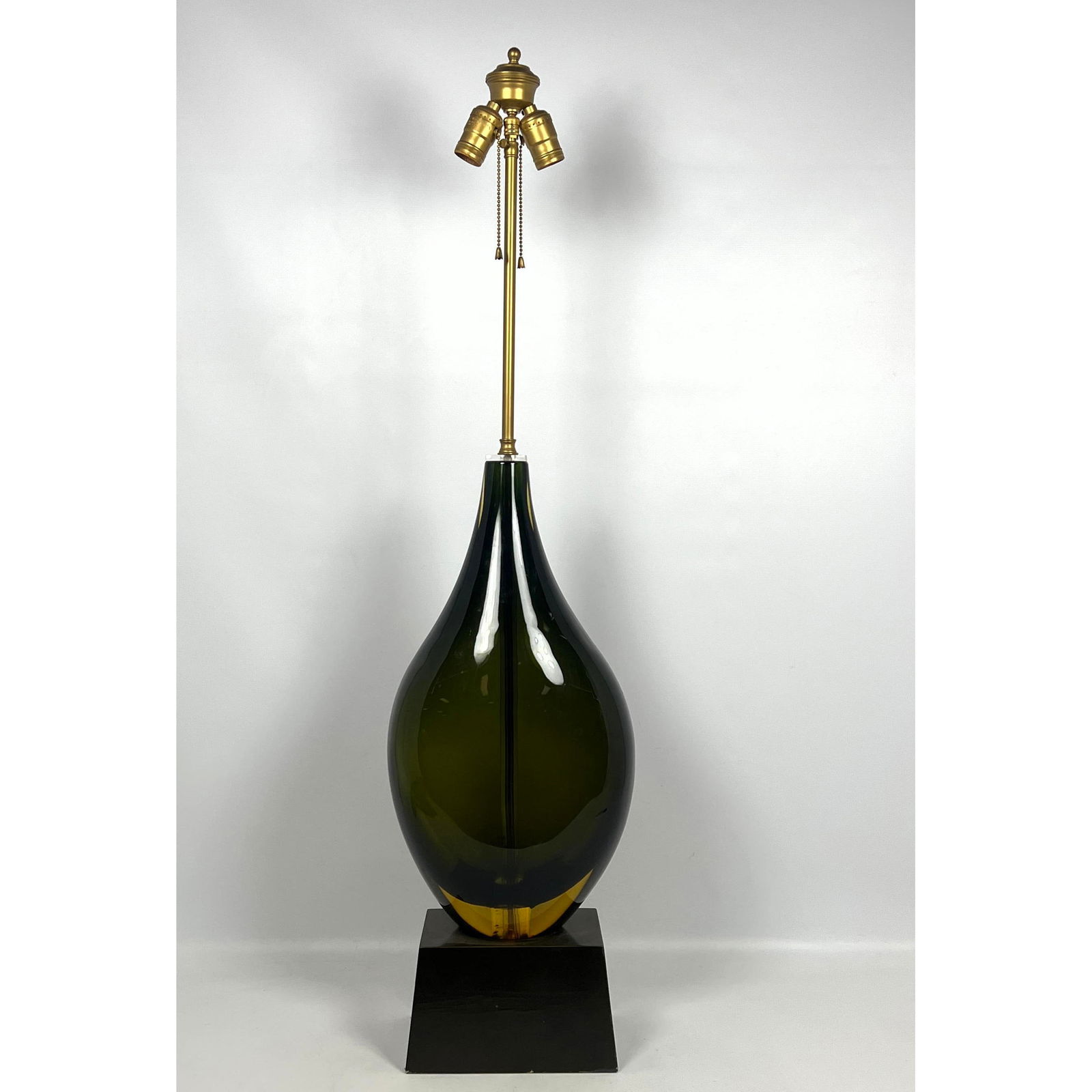 Seguso Style Heavy Art Glass Table Lamp. (1 of 13)