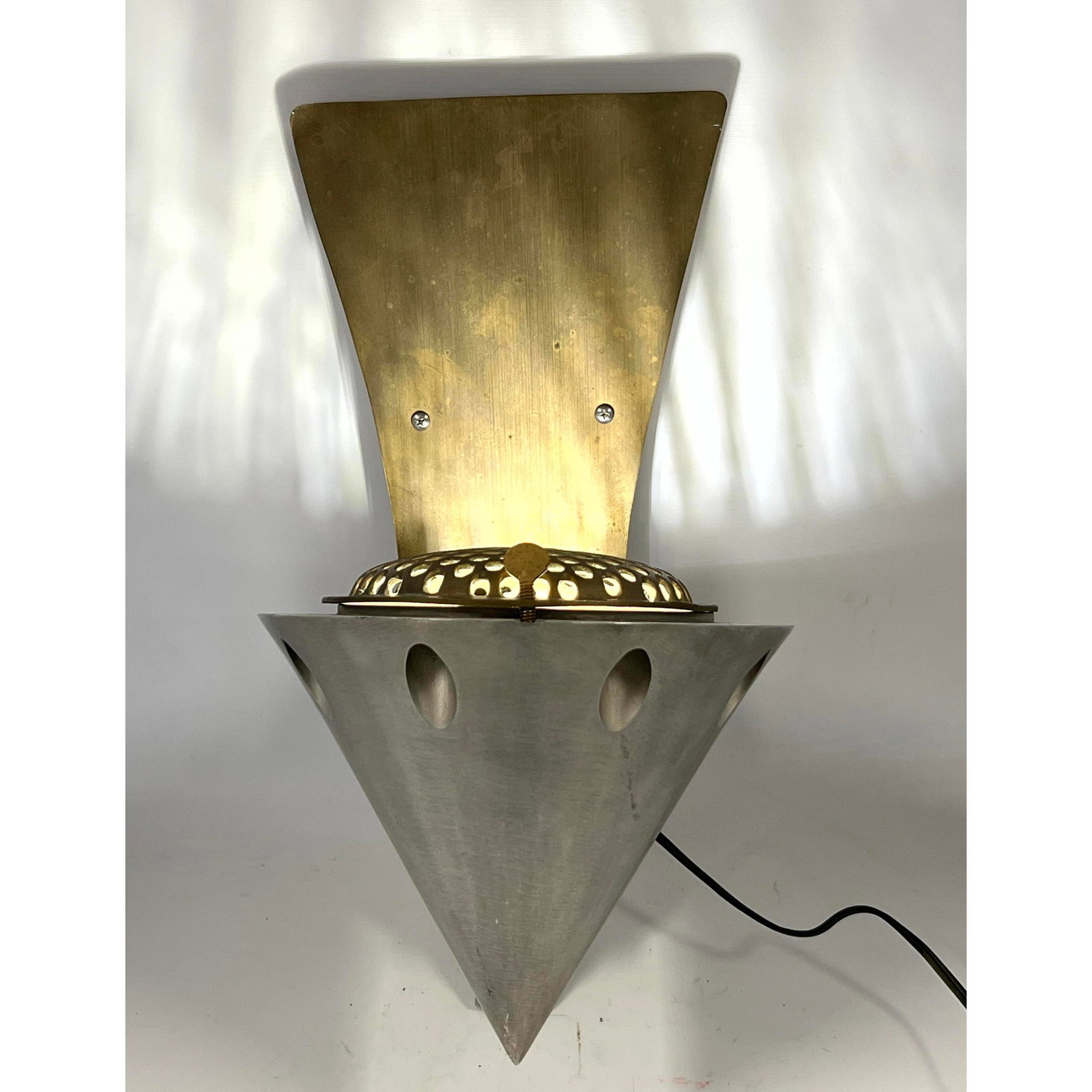 Industrial, Brutalist, Studio Wall Sconce Light. (1 of 13)