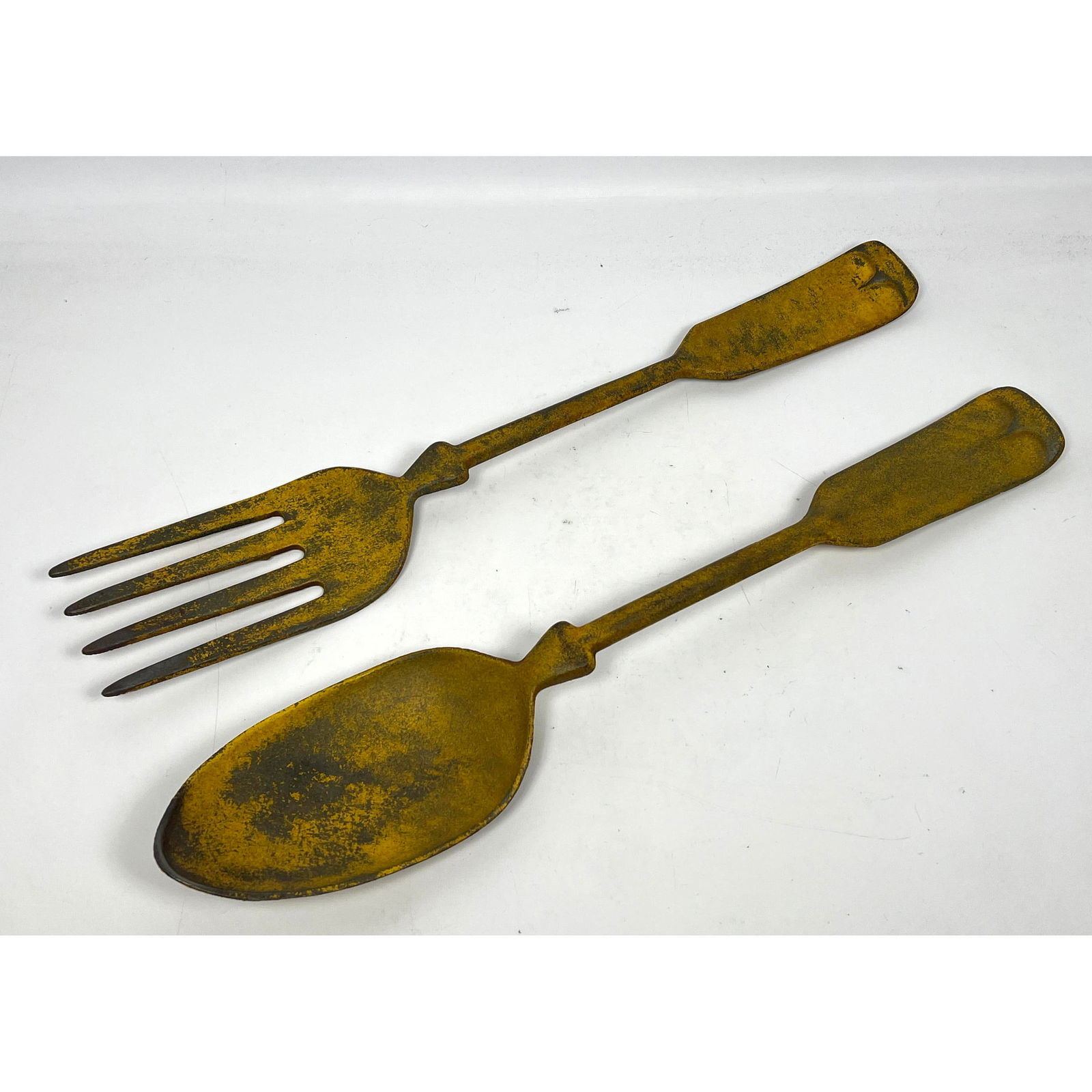 Metal Decorative Fork and Spoon Wall Sculptures. (1 of 9)