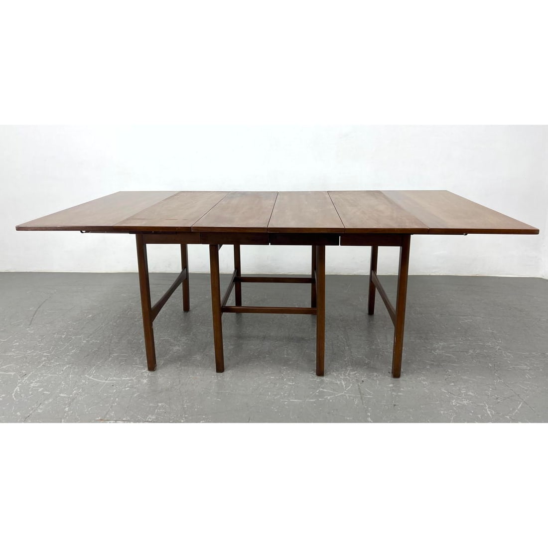 Modernist Walnut Dining Table, Merton Gershun for American of Martinsville. Drop side extension tabl (1 of 12)