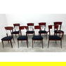 8pcs Pietro Costantini Italian Sculptural Lacquered Wood Dining Chairs. 2 Arm Chairs, 6 Side Chairs,