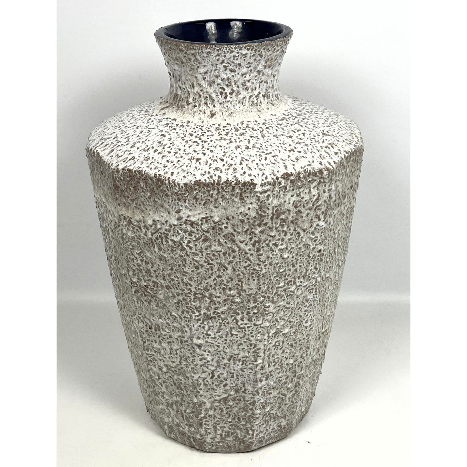 Large west German Textured Glaze Art Vase. (1 of 10)