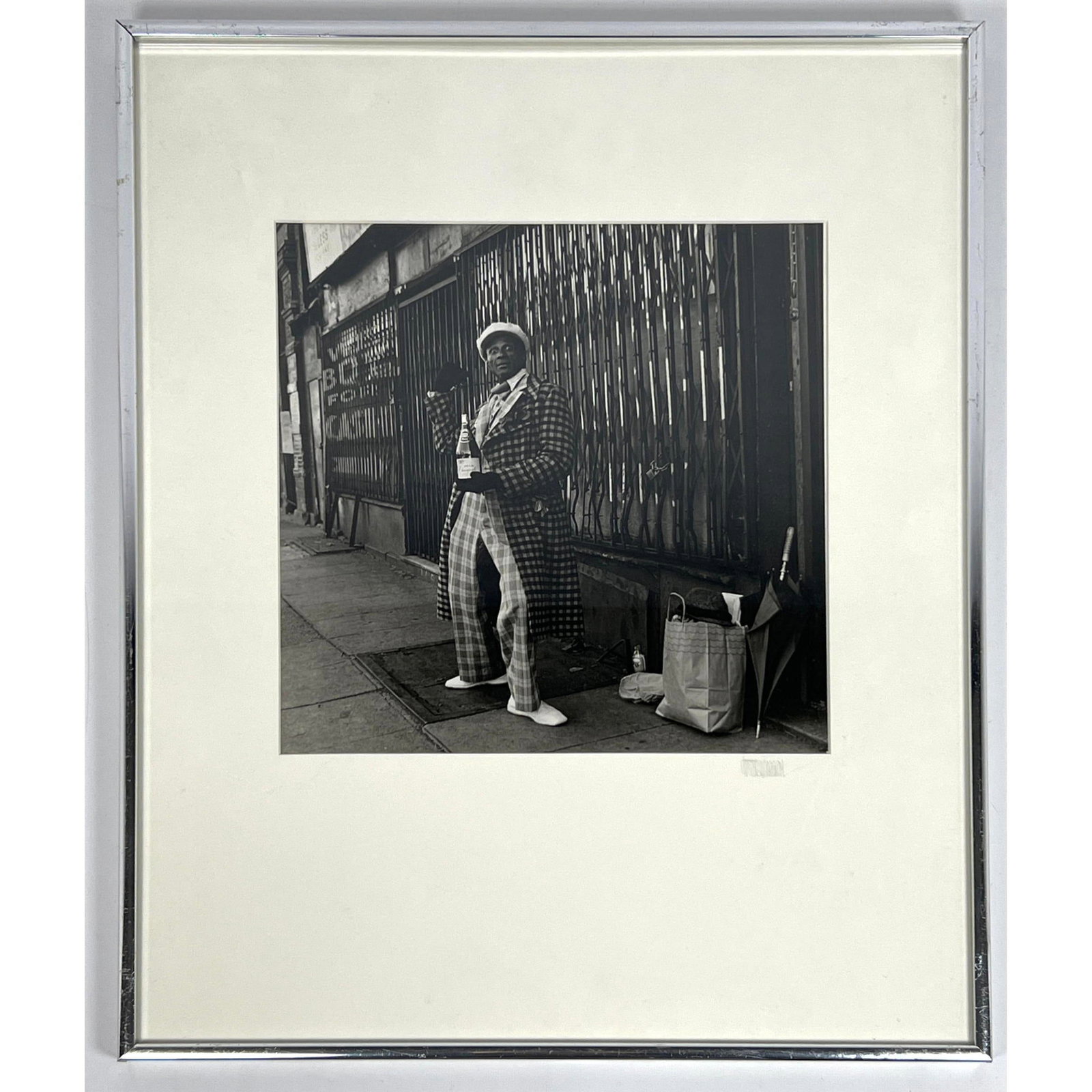 VICTOR MACAROL Signed Silver Gelatin Photograph. Portrait of African American Man in Suit and Cap. S (1 of 11)