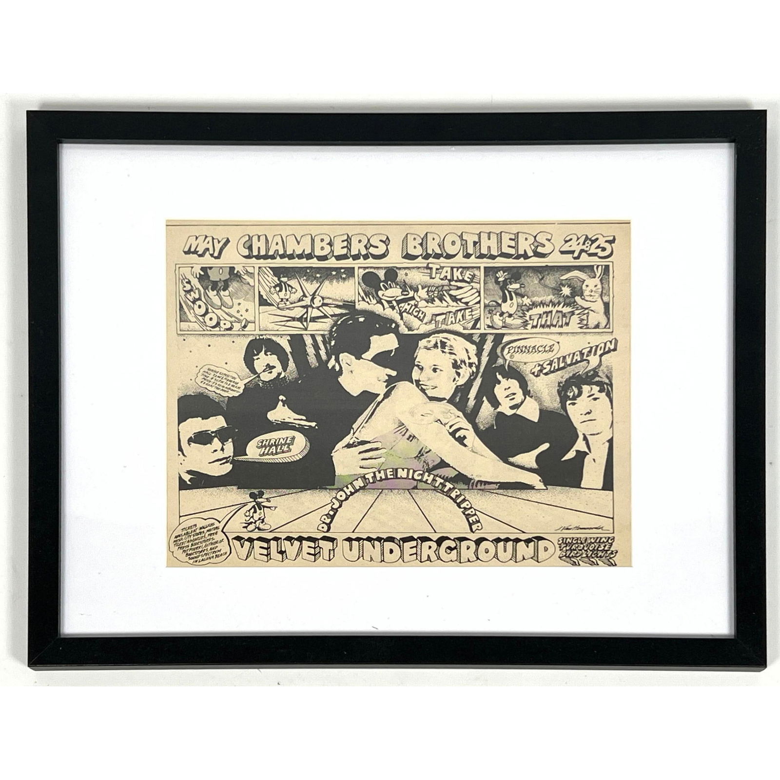 1968 Velvet Underground exposition hall concert ad from village voice (1 of 8)