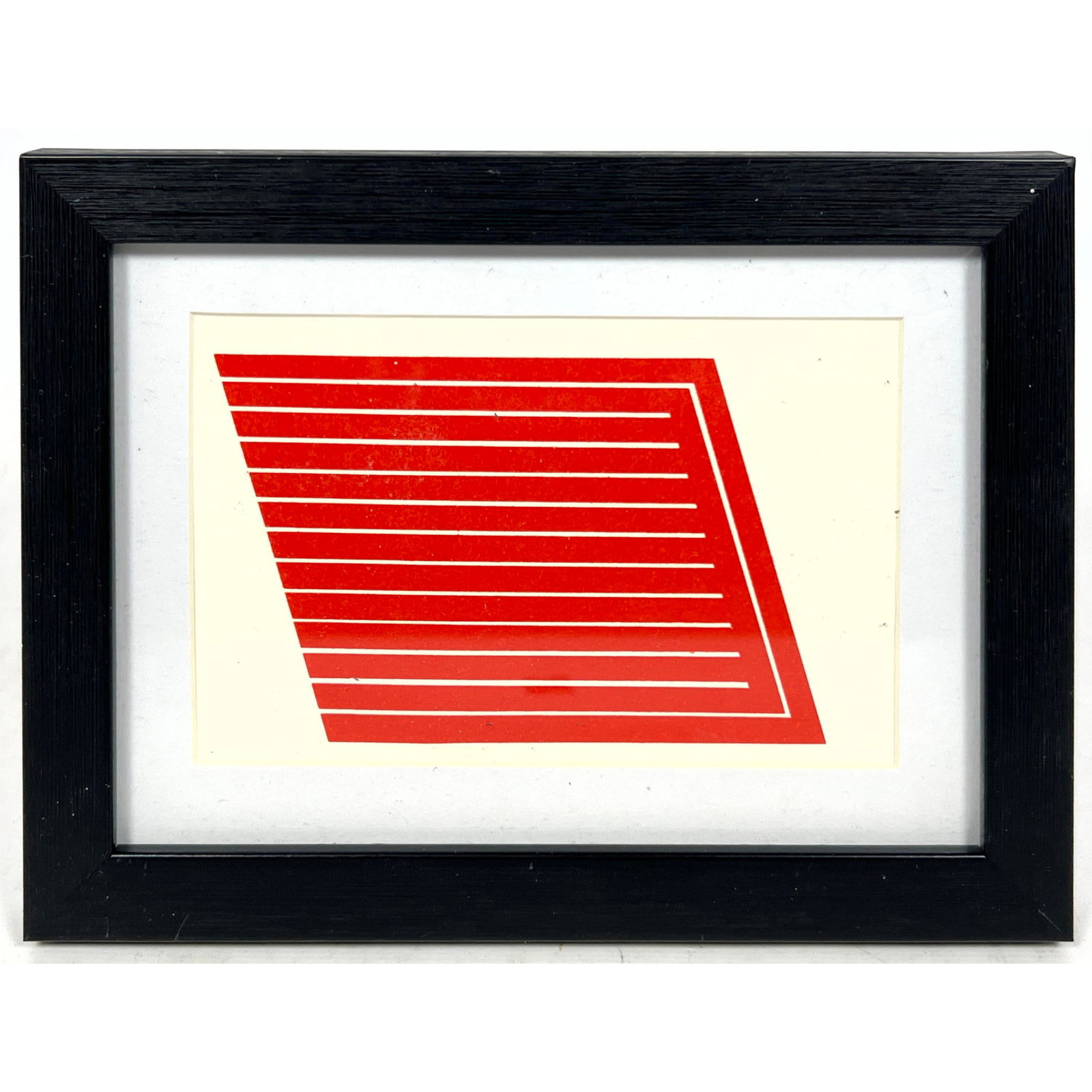 Donald Judd offset lithograph in red on heavy paper (1 of 7)