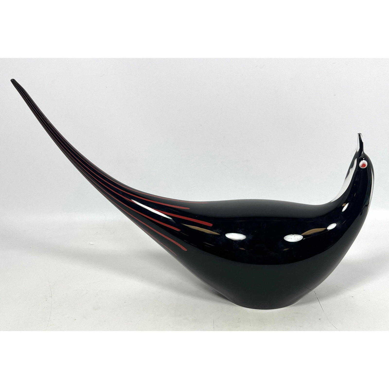 Seguso A.V. For Oggetti Art Glass Bird. (1 of 11)