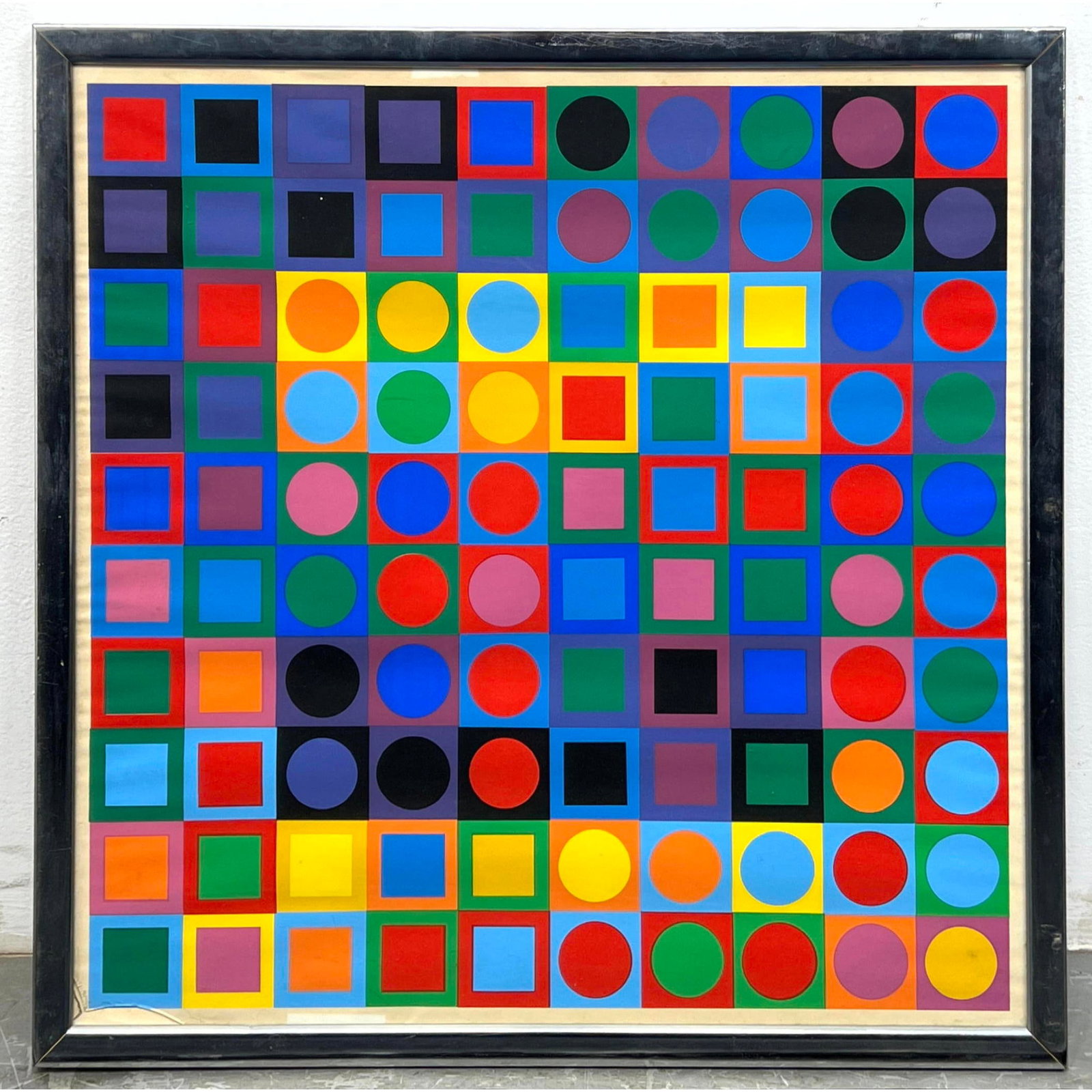 Victor Vasarely Framed Lithograph Print Poster (1 of 10)