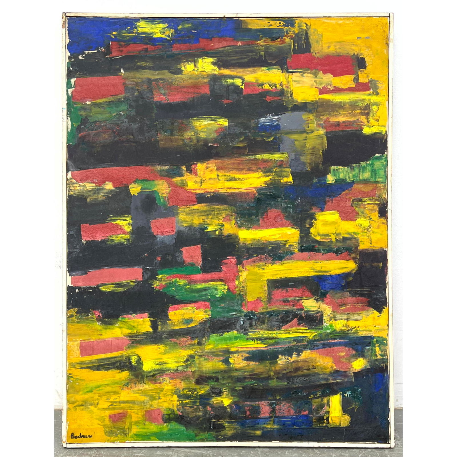 Modernist Abstract Painting. Canvas. Not Signed. (1 of 10)