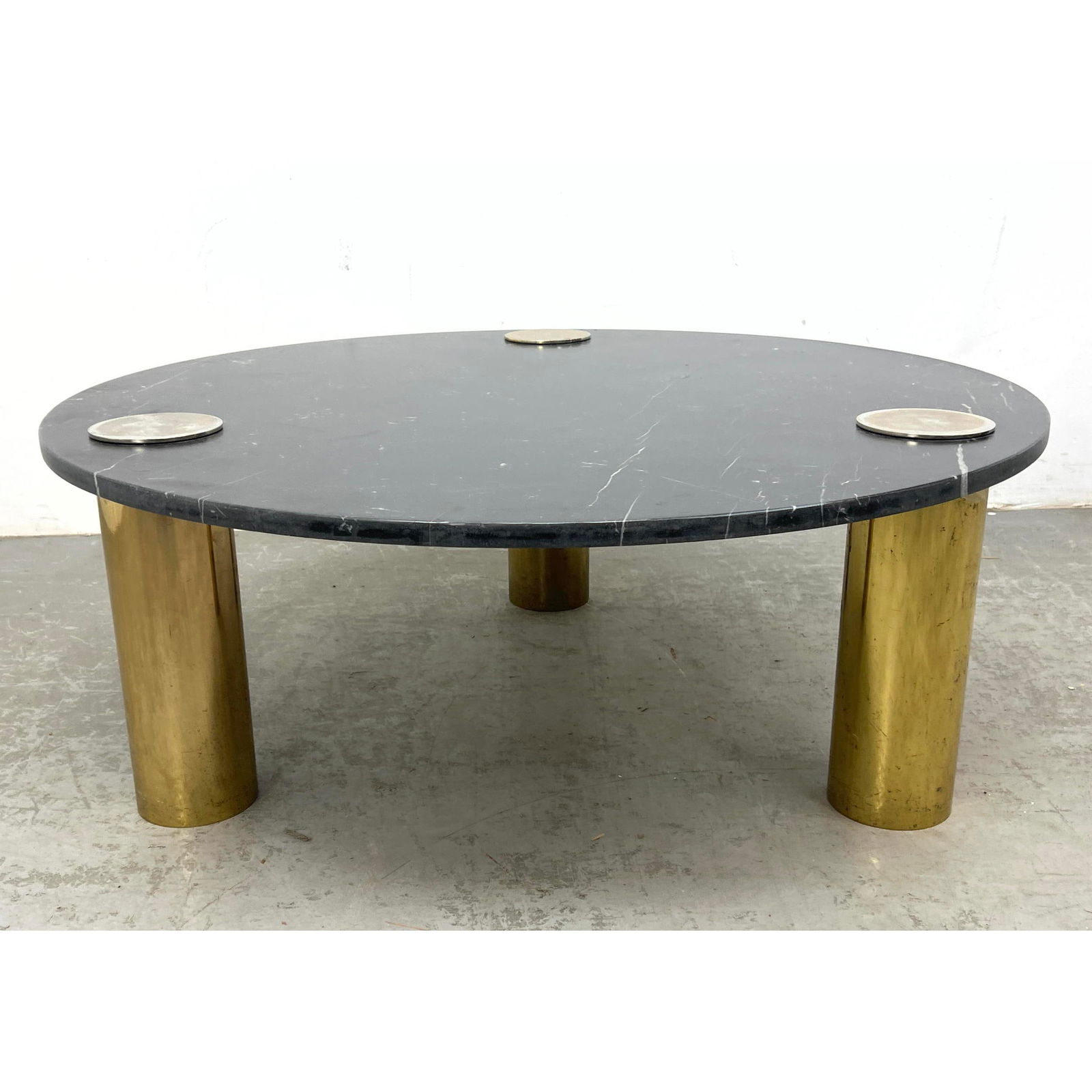 Springer style Black marble and brass coffee table (1 of 12)