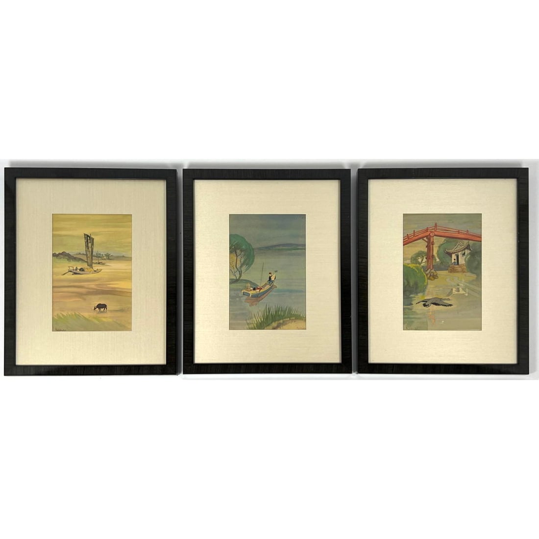 Cyrus Baldridge 1939 framed Asian style prints. (1 of 11)