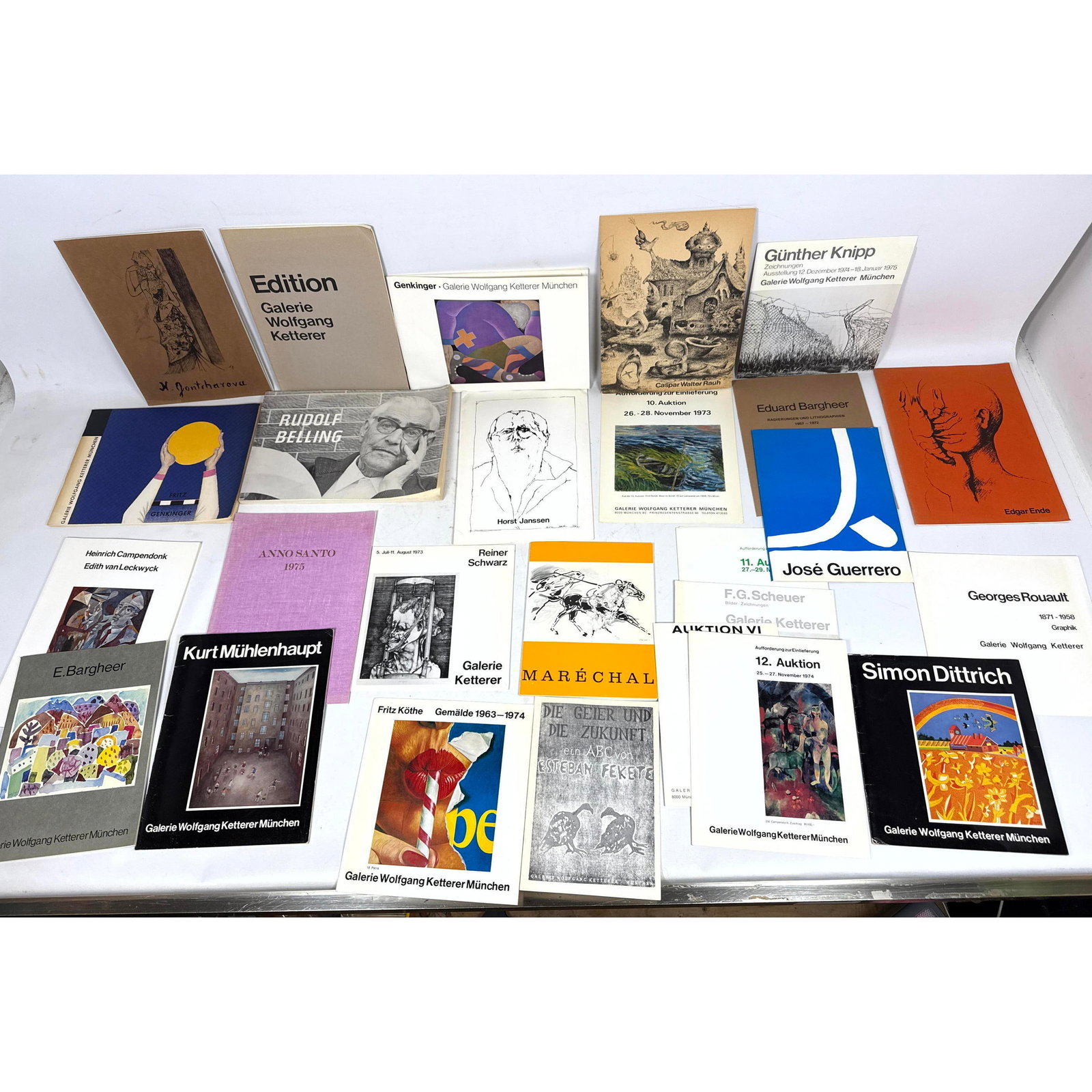 27 Art Pamphlets. Wolfgang Ketterer.: 27 Art Pamphlets. Wolfgang Ketterer. Dimensions: Height: 11 inches, Width: 8 inches, Depth: 1 inches. --- US Packing and Shipping charge: In house shipping available. Will be calculated once destinati