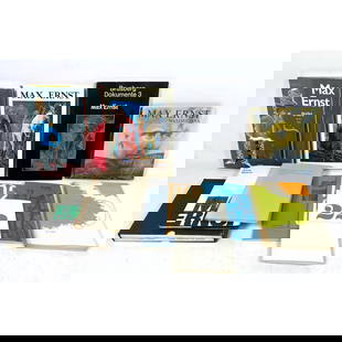 12pcs Max Ernst Art Books.: 12pcs Max Ernst Art Books. Dimensions: Height: 13 inches, Width: 9 inches. --- US Packing and Shipping charge: In house shipping available. Will be calculated once destination known. Plus required ins