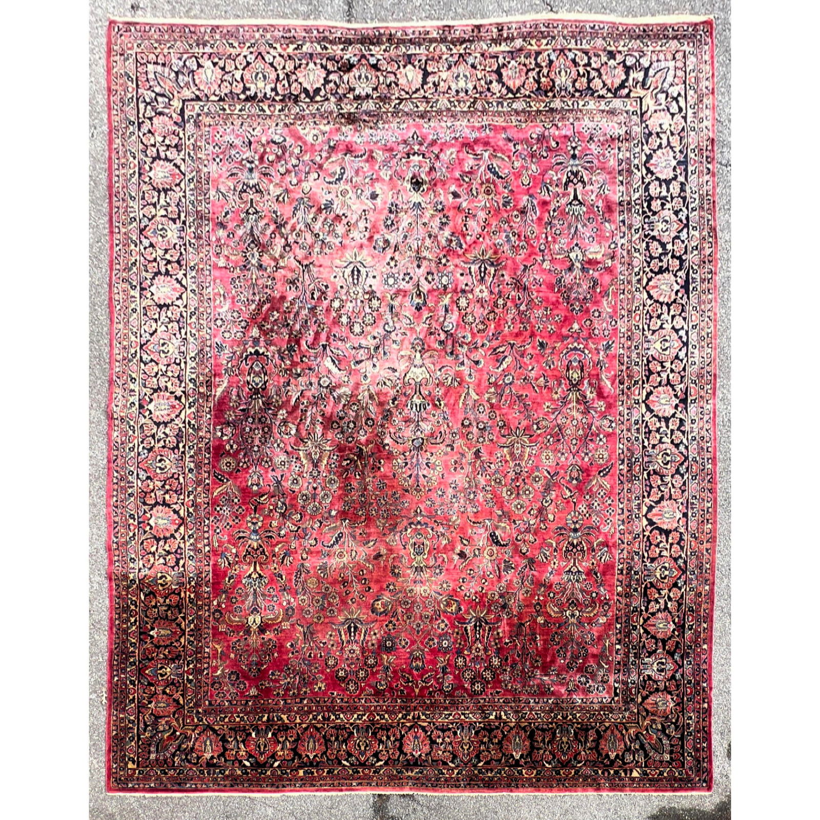 12'  X 15'9 Large Handmade Sarouk Carpet Rug. (1 of 17)