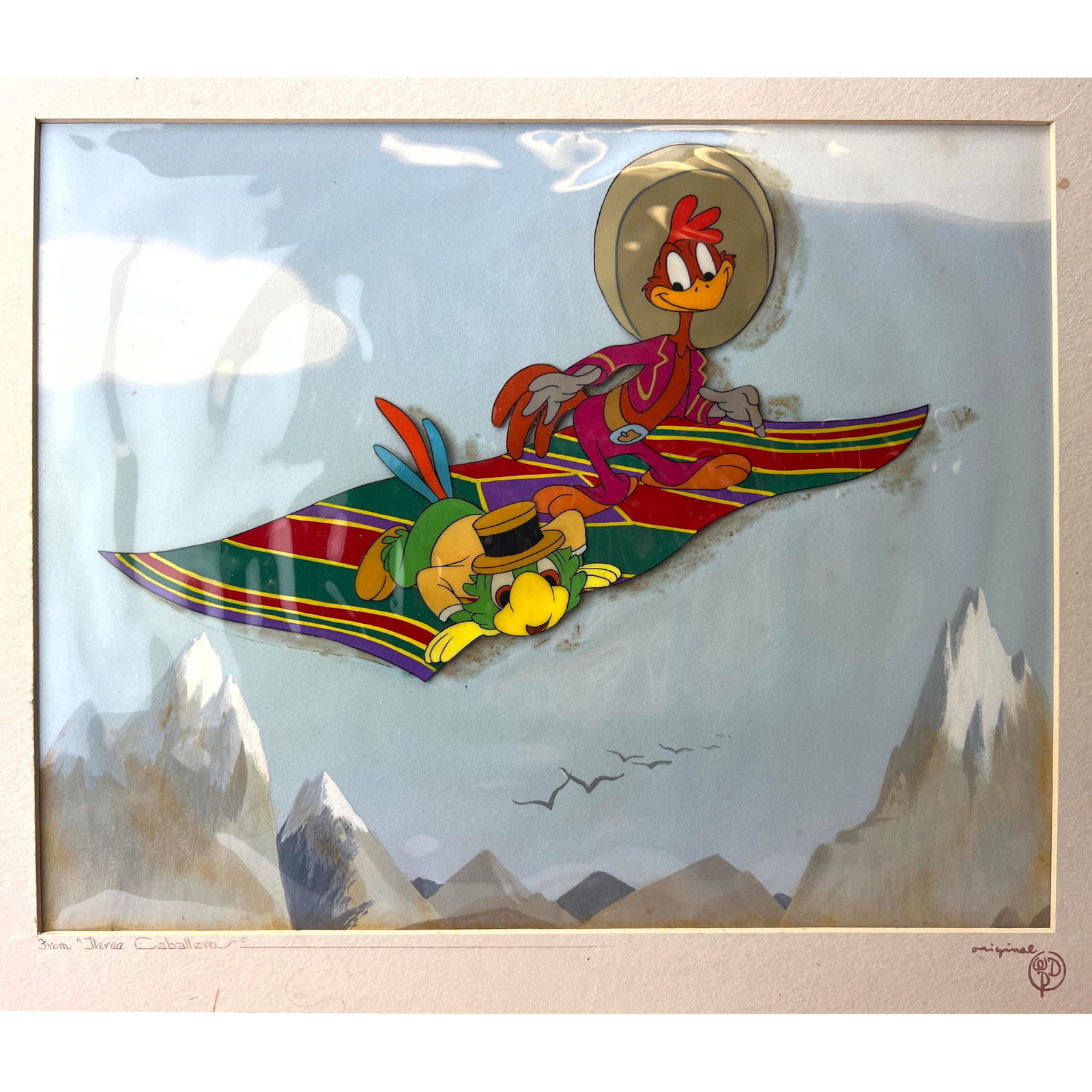 Disney Painting on Celluloid used in Three Caballeros. Walt Disney Productions. Animation cell. (1 of 9)