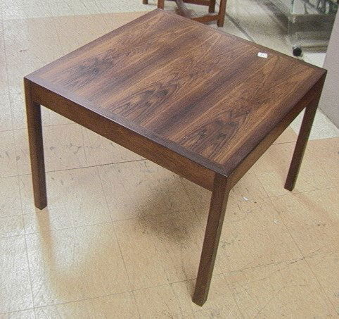 Andreas Tuck Hans Wegner Rosewood Table. Occasio: Andreas Tuck Hans Wegner Rosewood Table. Occasional Table. Branded.-- Dimensions: H: 20.5 inches: W: 28 inches ---