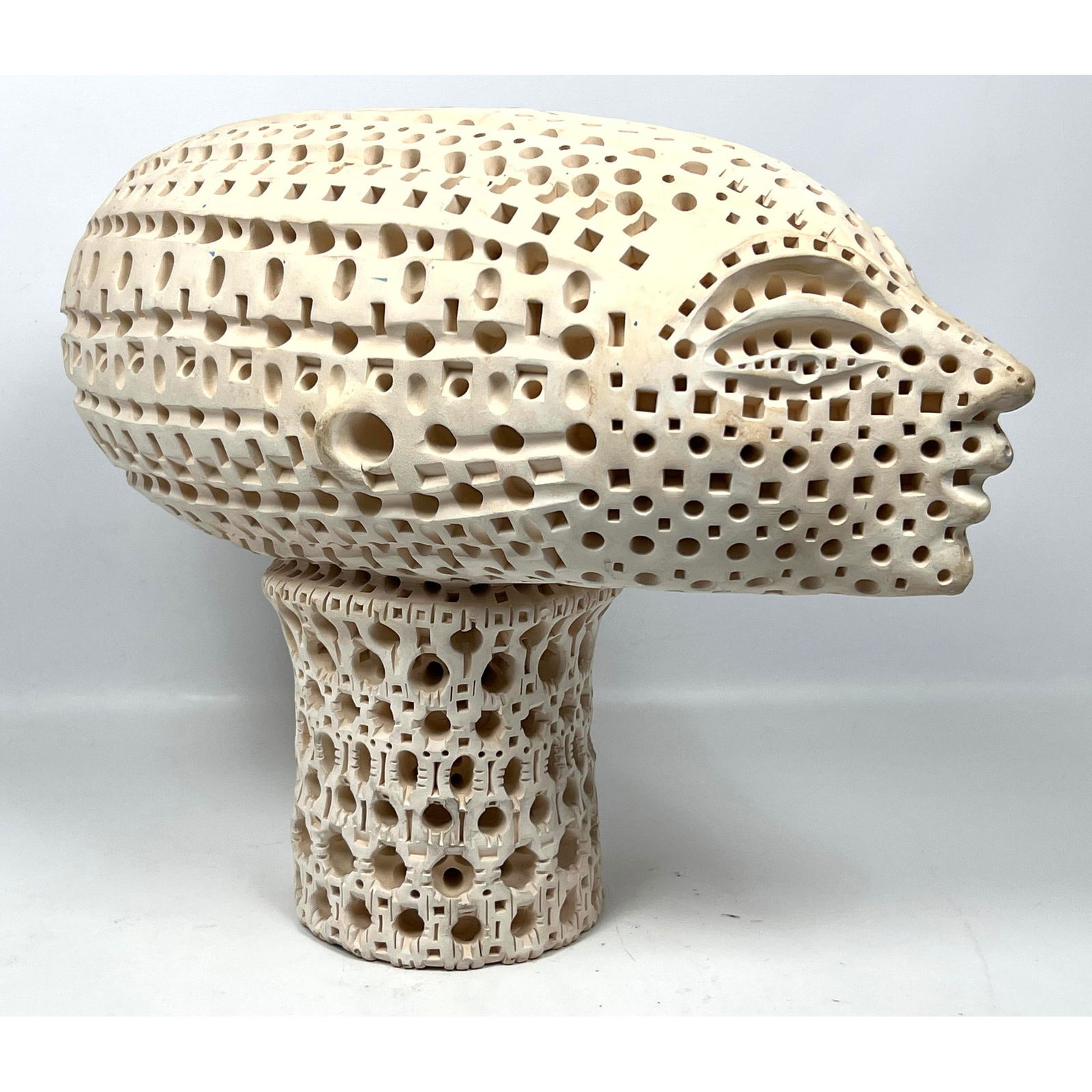 ALEXANDER NEY Abstract Modern Head Bust Sculpture. 86. Signature design. Marked. (1 of 12)