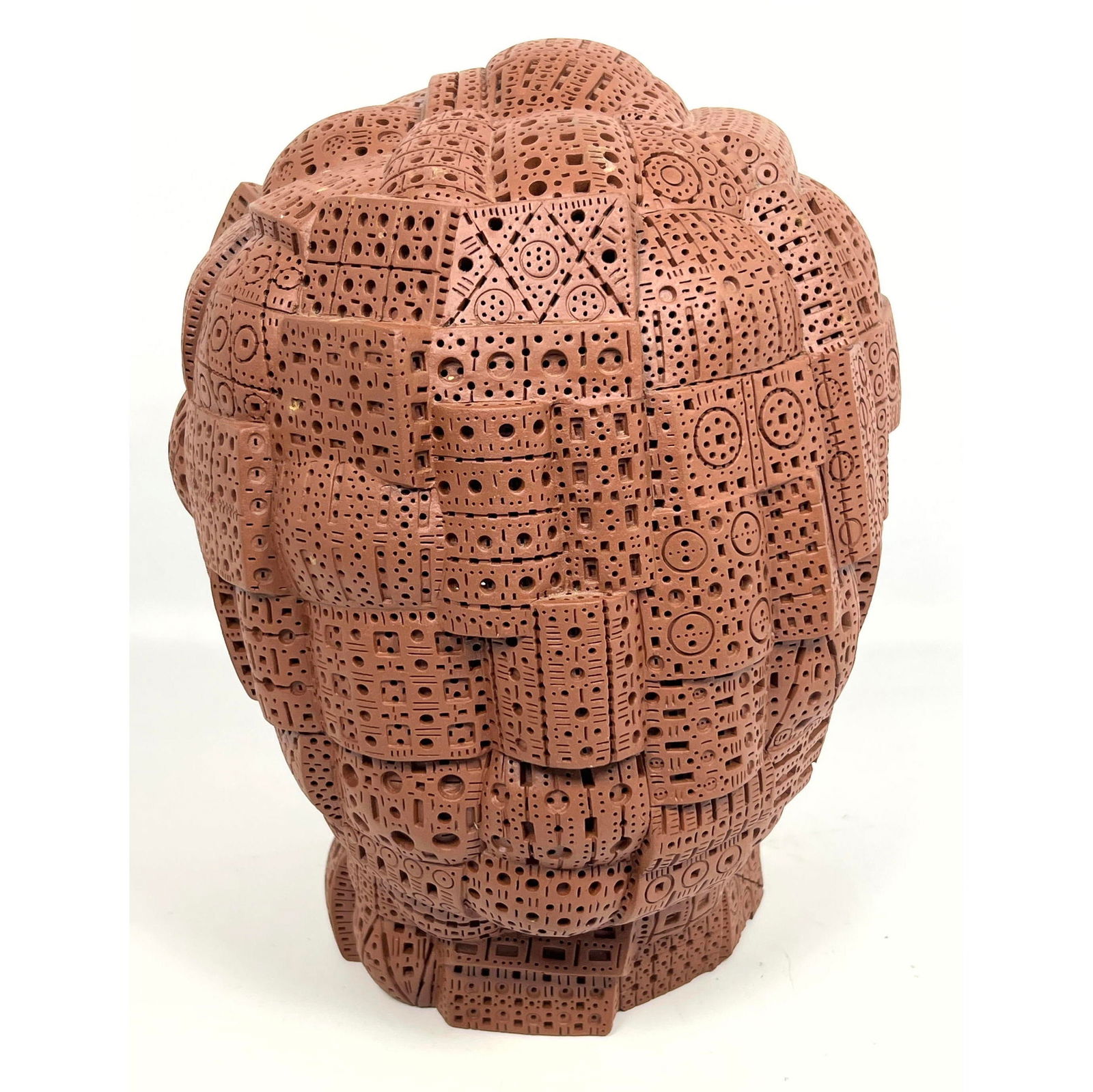 Abstract Modern ALEXANDER NEY Bust Head Sculpture. Abstract Cubist style. Signature design. Marked. (1 of 11)