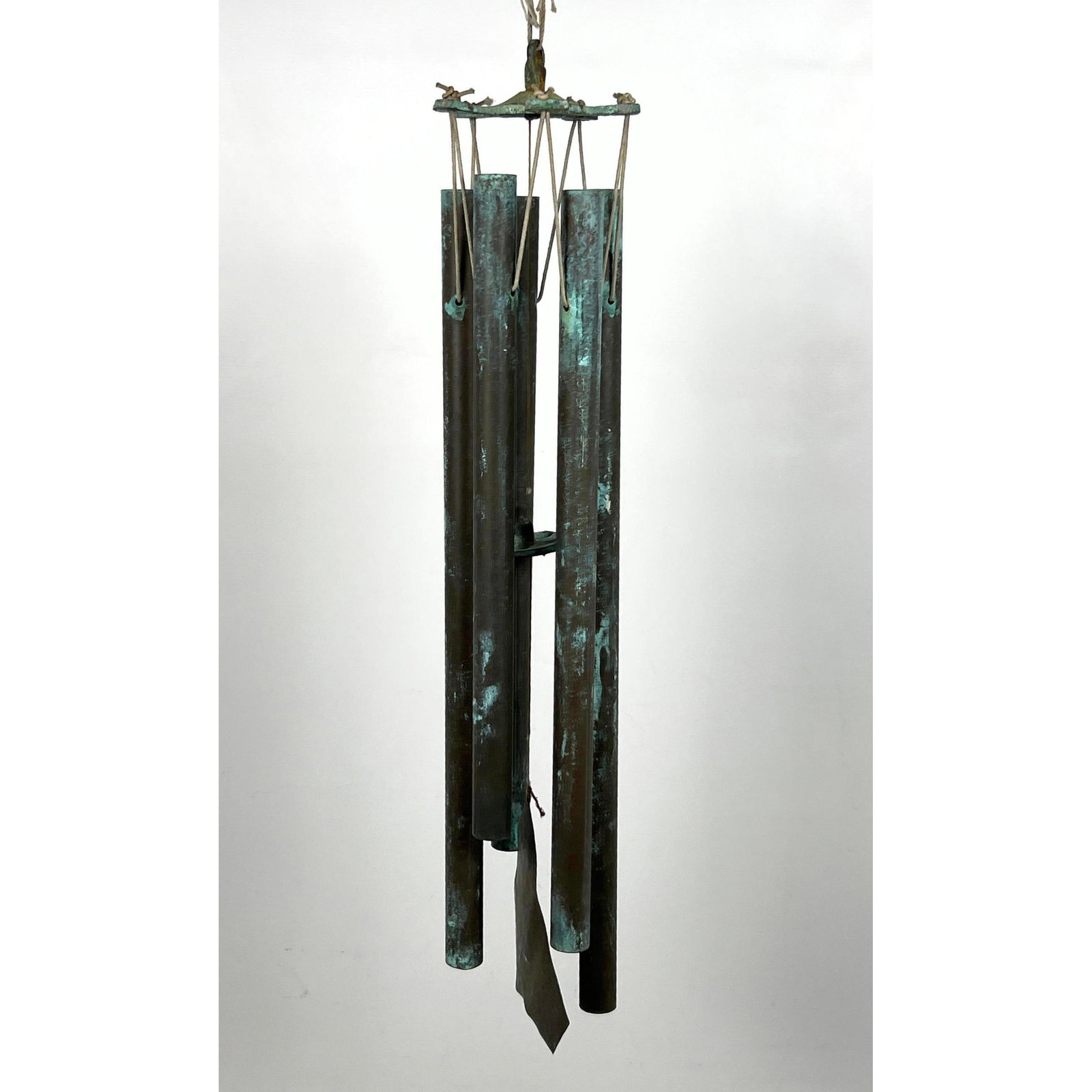 20 inch Walter Lamb bronze chimes. Unsigned. (1 of 9)