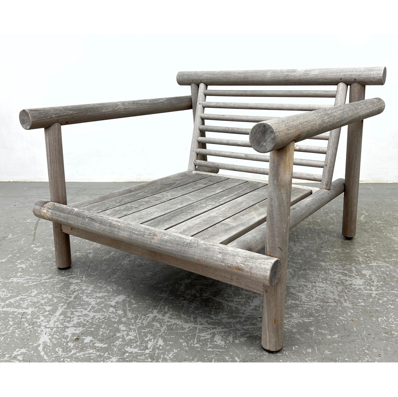 B and B Italia Ayana - Naoto Fukasawa Lounge Chair Teak Outdoor Deep Wide Lounge Chair. Slat Seat an (1 of 7)