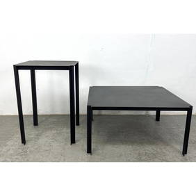 2pcs Post modern steel Tables. Occasional tables. (1 of 15)