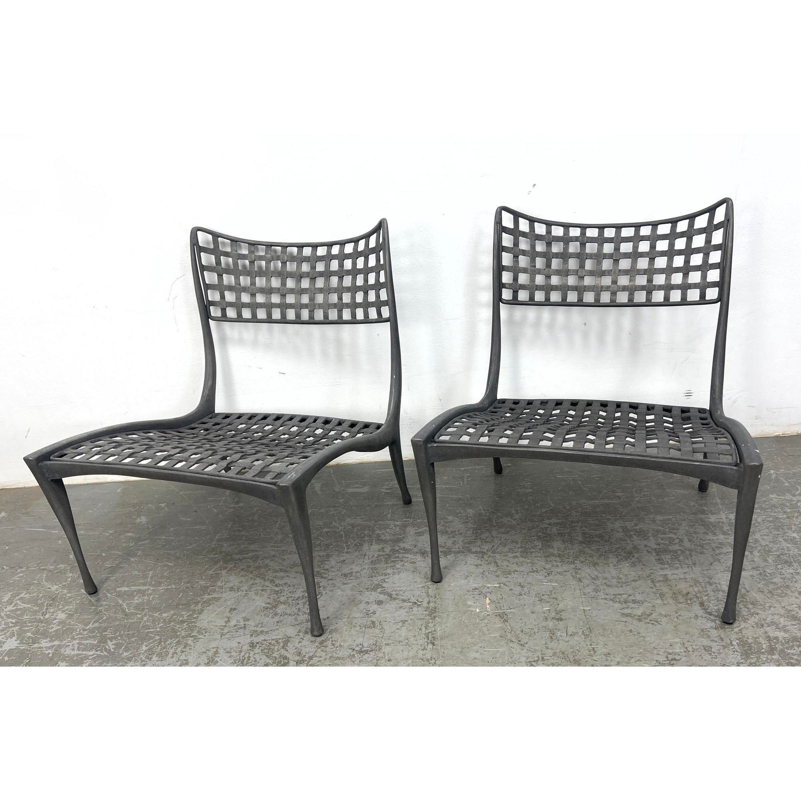 Pr BROWN JORDAN "Sol Y Luna" Gazelle Lounge Chairs. Aluminum. Original Design by DAN JOHNSON. Outdoo (1 of 17)