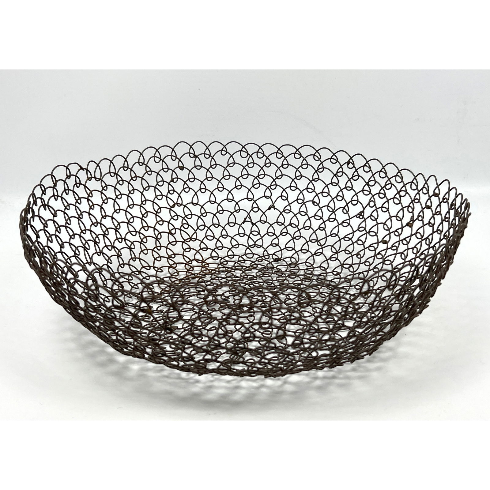 Twisted Metal wire Basket in the Style of Asawa. (1 of 8)