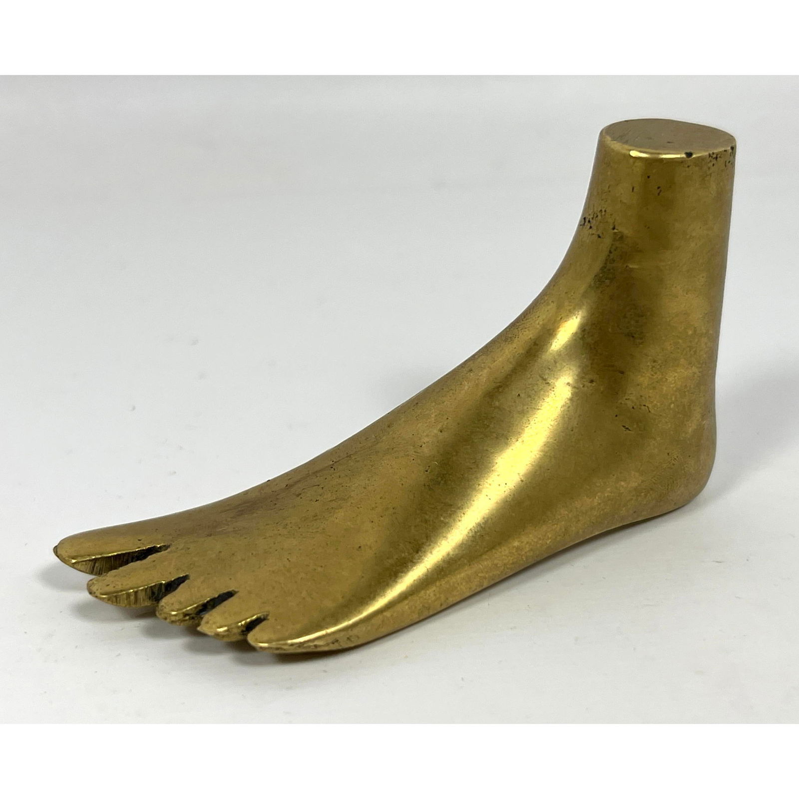 CARL AUBOCK  Bronze Foot Paperweight. Miniature Foot Sculpture. Unmarked. (1 of 8)