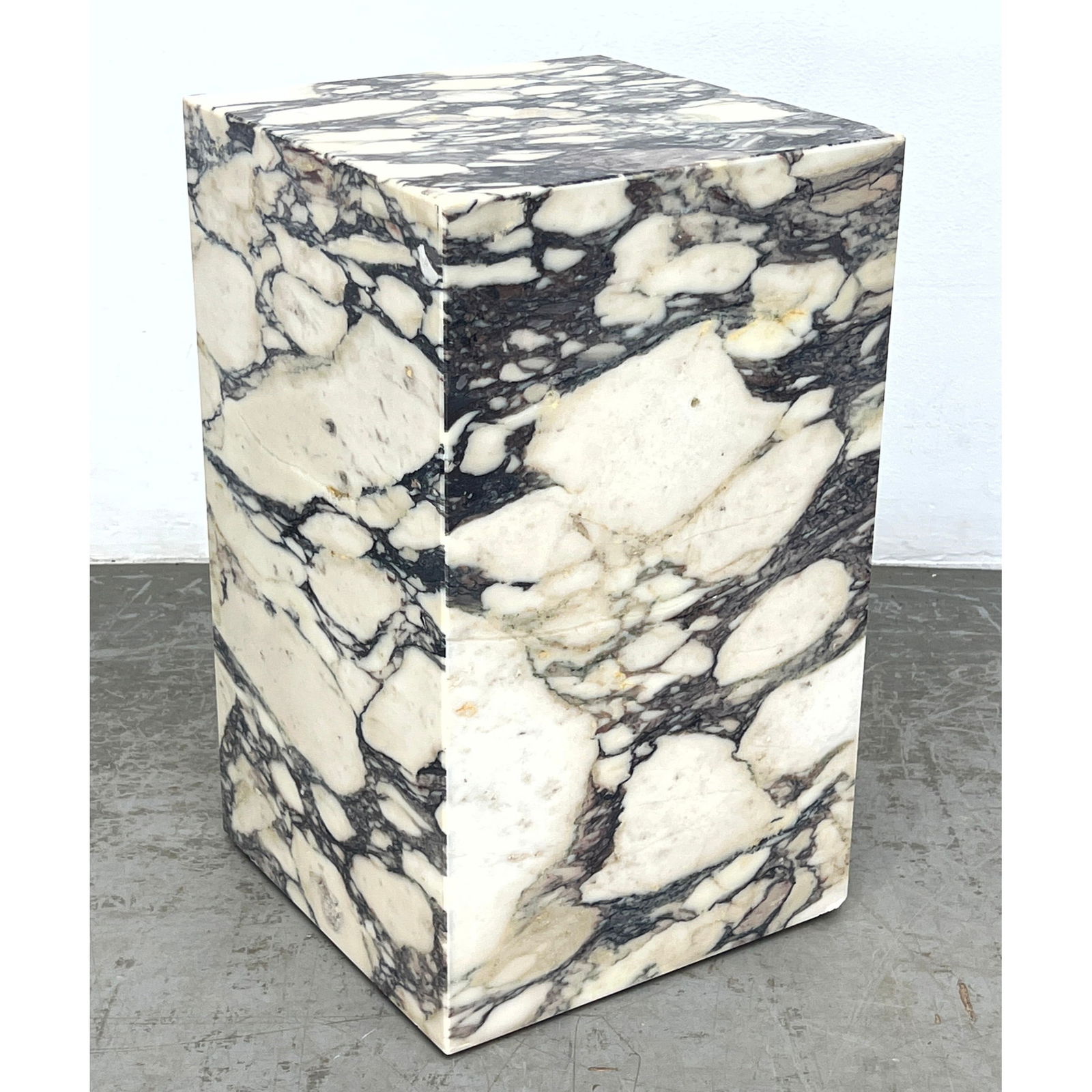 Figured Marble Square Column Display Pedestal. (1 of 10)