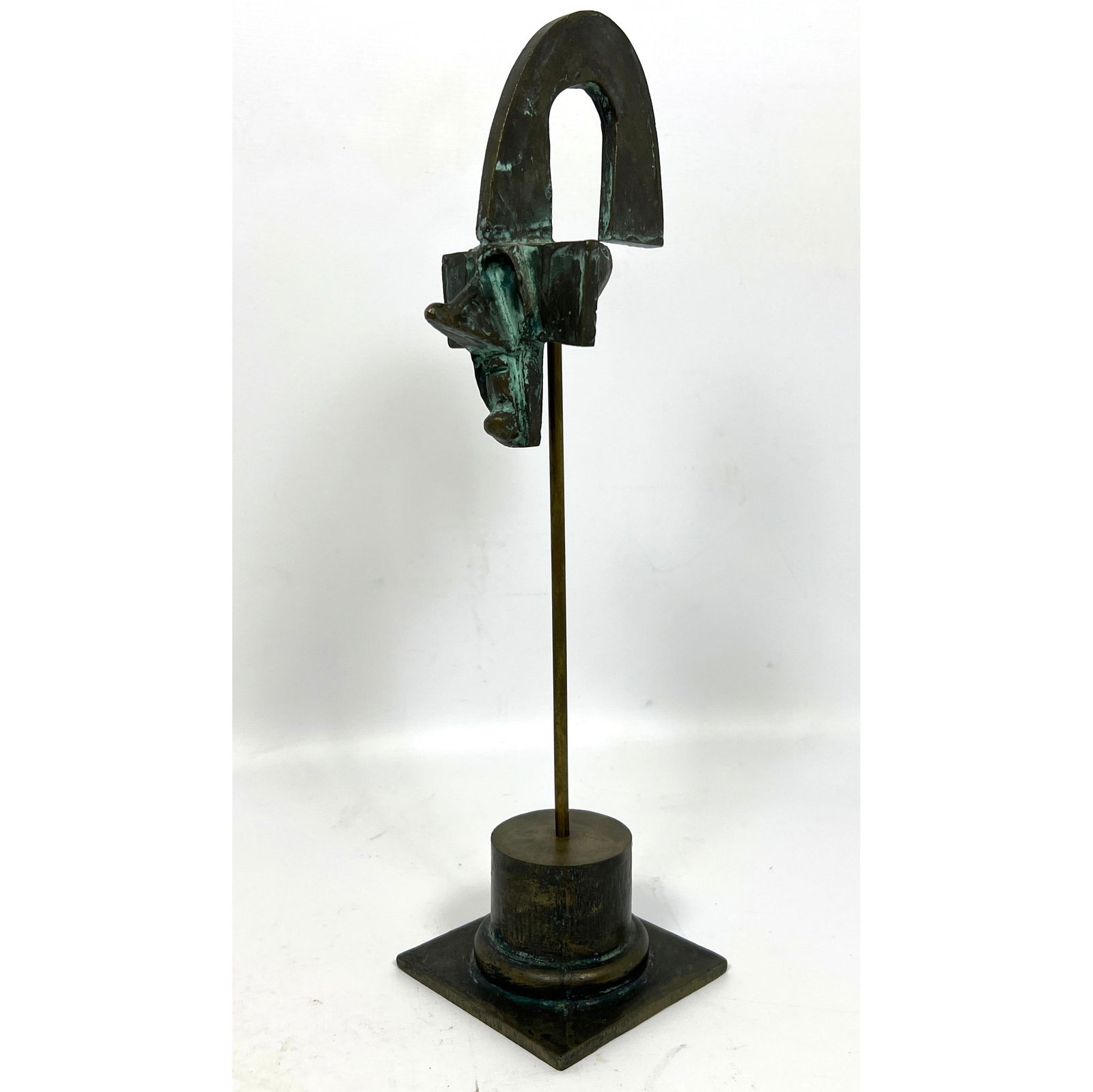 Ethnic Style Mask Form Bronze sculpture. (1 of 11)