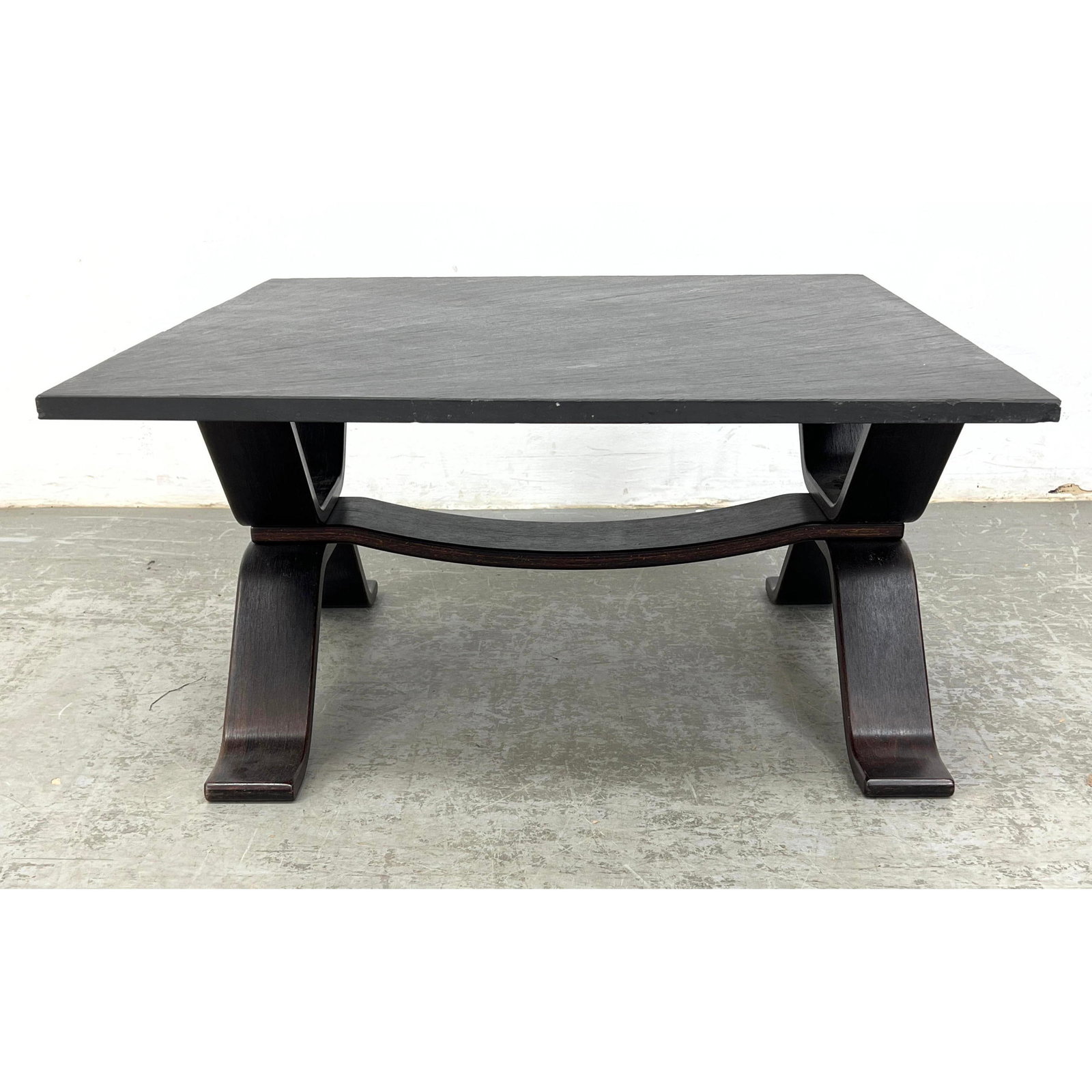Wenge WOOD AND SLATE STONE COFFEE TABLE, C.1970'S, Danish (1 of 13)