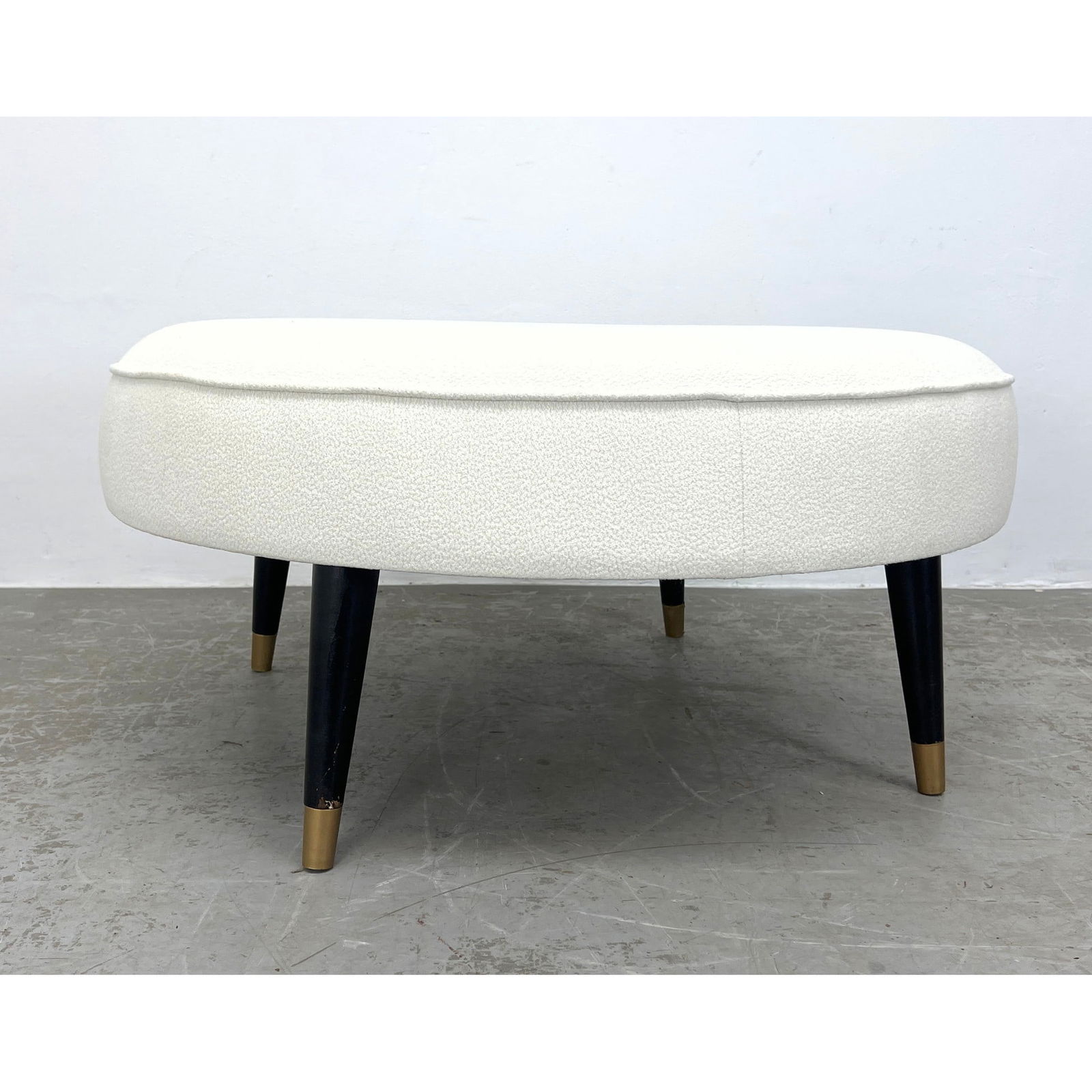 Oversized Adrian Pearsall Pouf Ottoman Stool 665-RO. Newly reupholstered. (1 of 10)