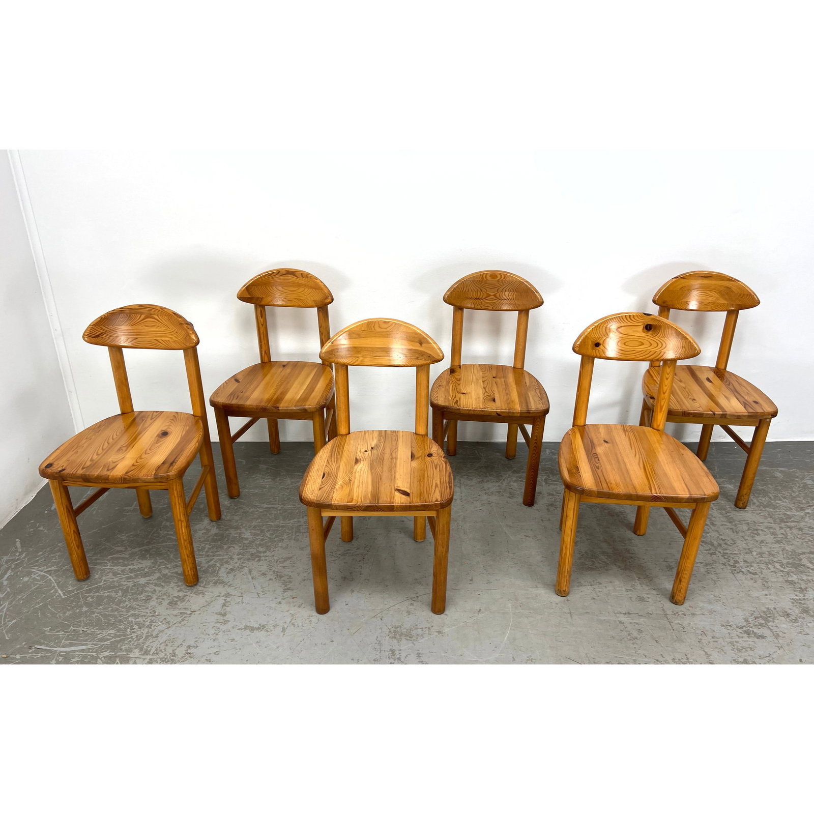 Set 6 Pine Dining Chairs in the Rainer Daumiller Style (1 of 18)