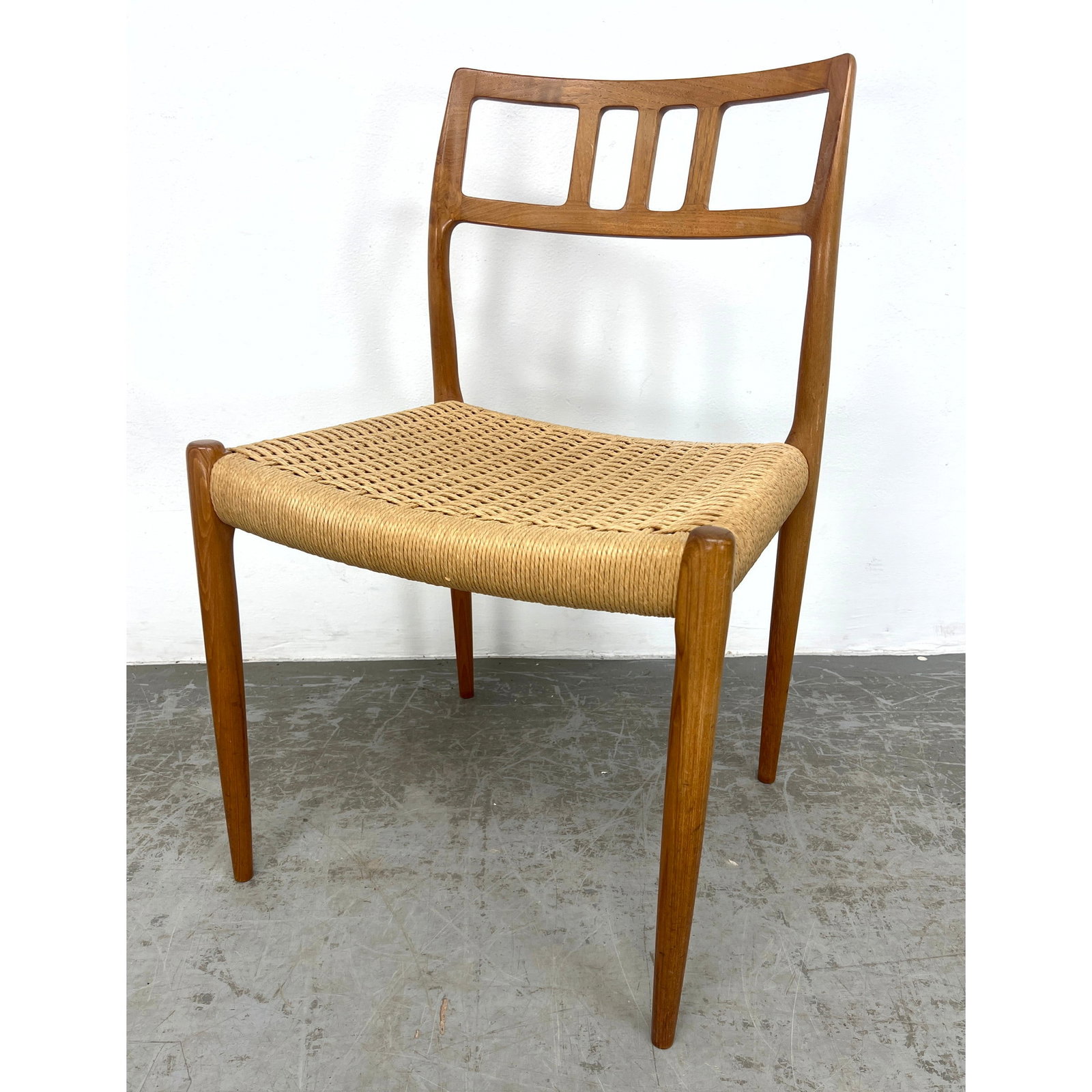 Danish Modern Teak Niels Moller Model 79 Dining Chair Denmark (1 of 8)