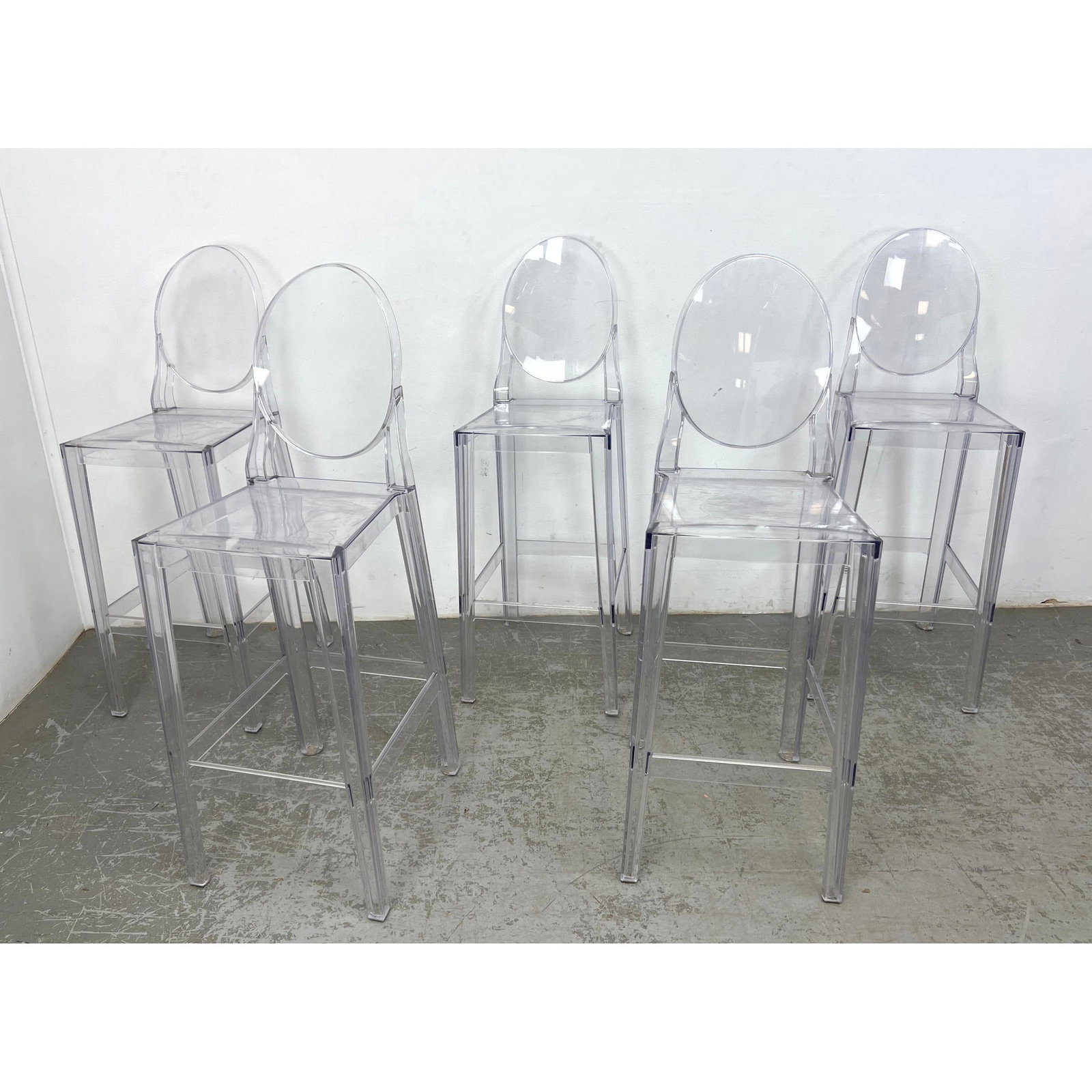 Set 5 Kartell Ghost Bar Stools. Phillipe STARCK Milano. (1 of 16)