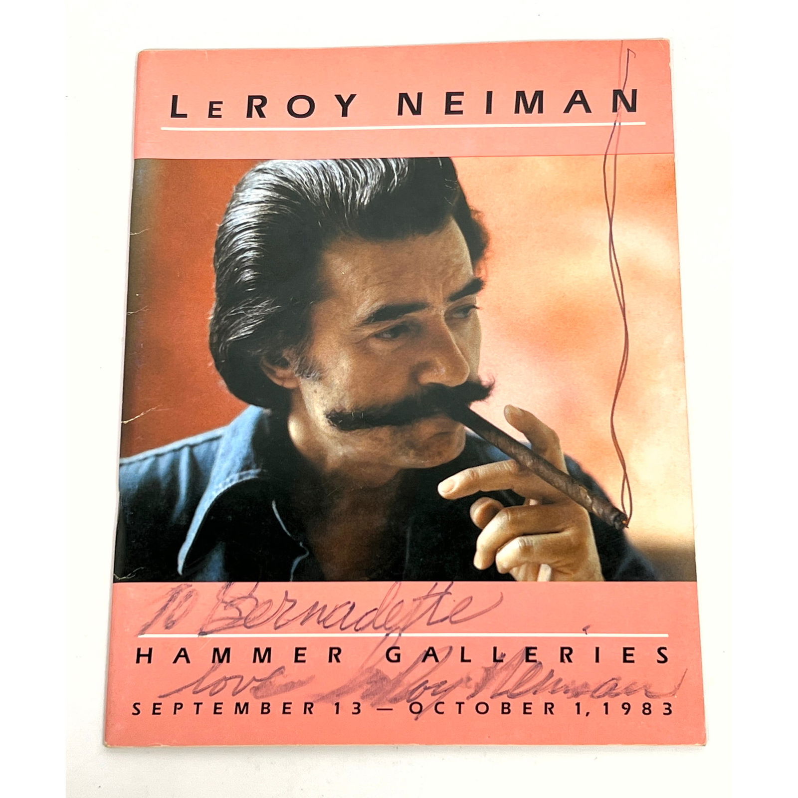 Signed Leroy Neiman book with drawing (1 of 5)