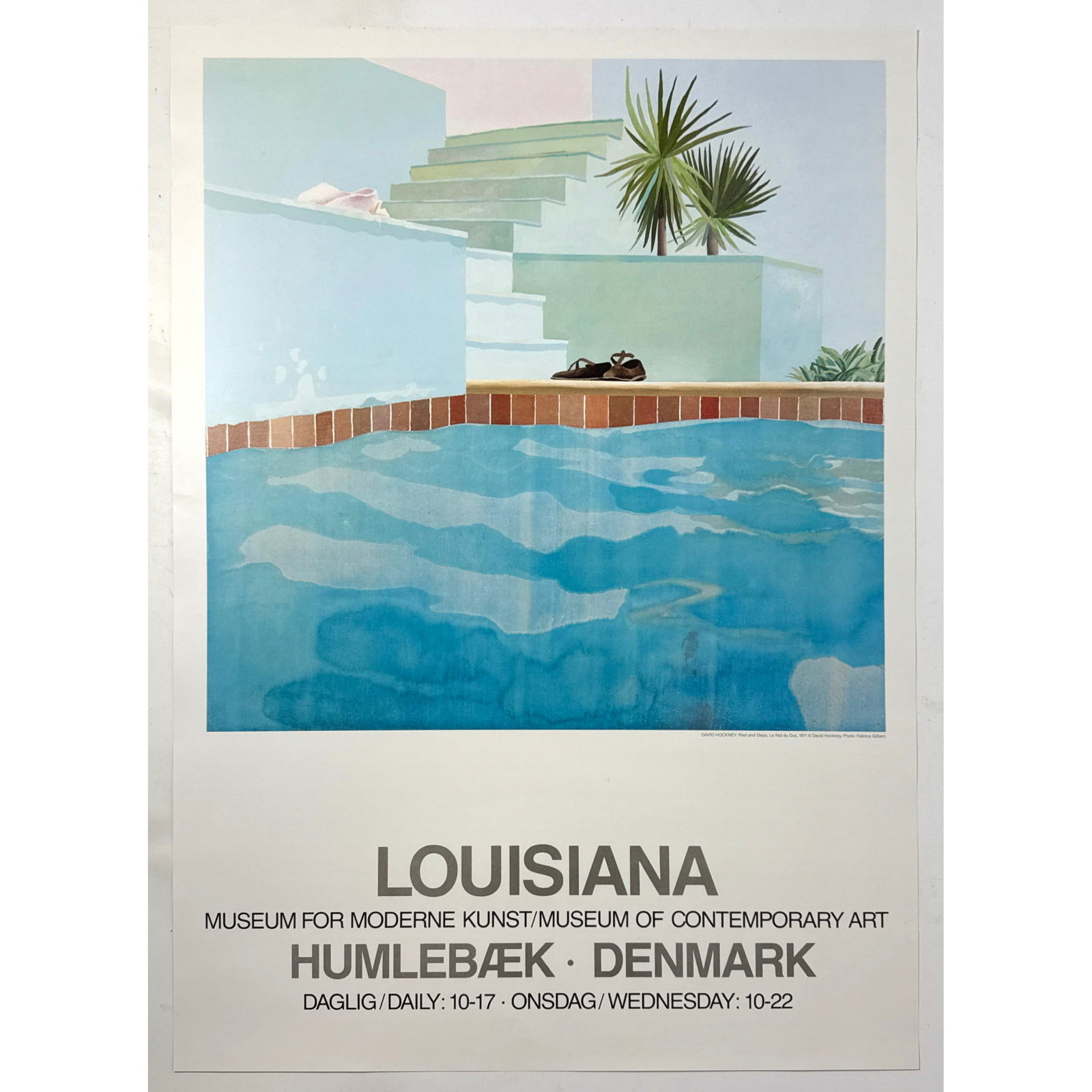 David Hockney - Pool and Steps - Louisiana Gallery Original Vintage Poster (1 of 6)