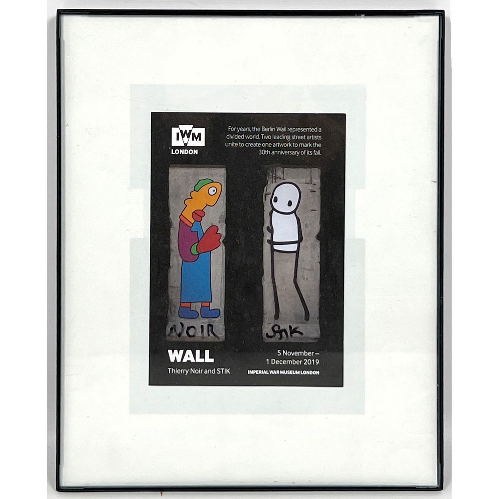 Signed art flyer by Thierry Noir and Stik. (1 of 9)