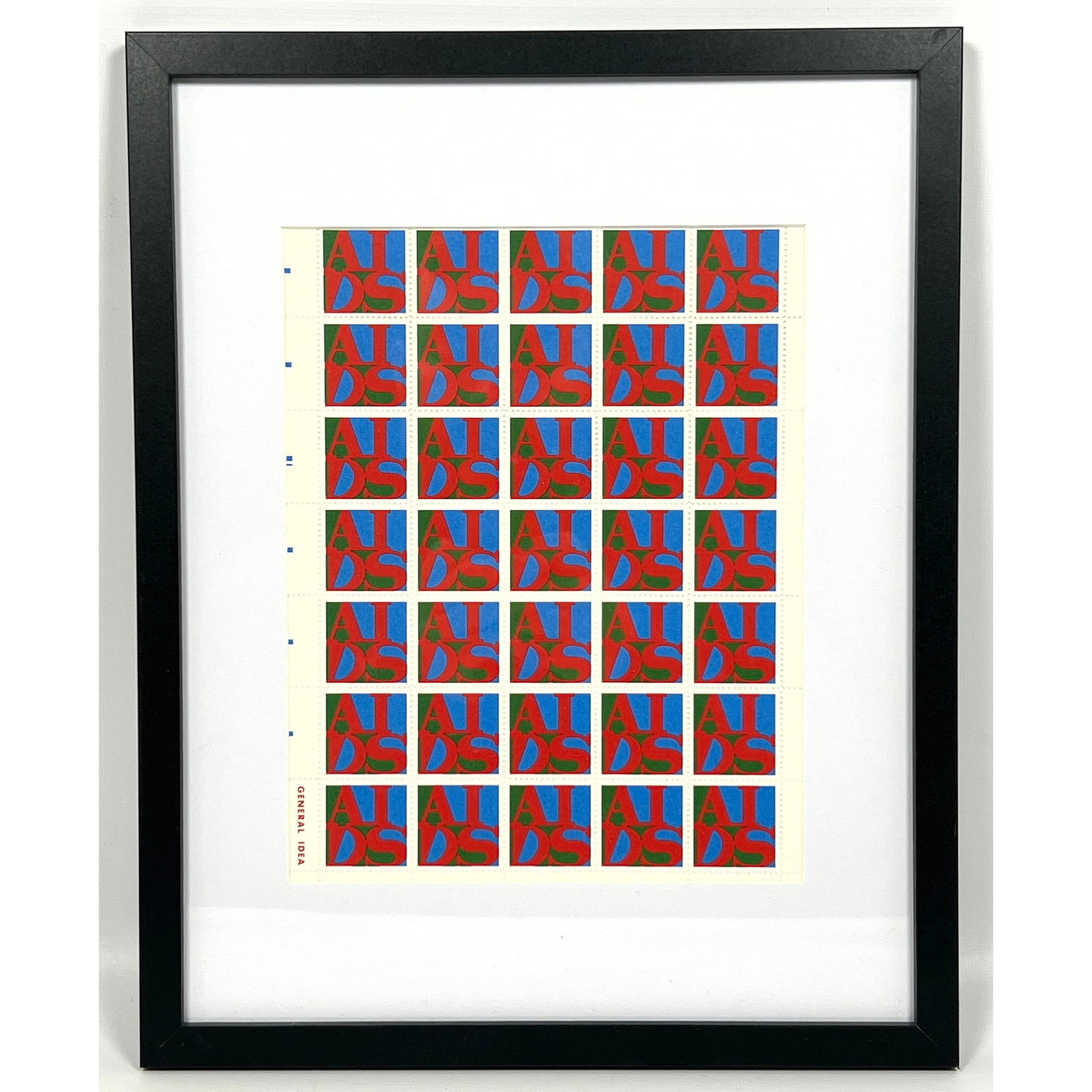 General Idea Aids Sheet of Stamps. (1 of 6)