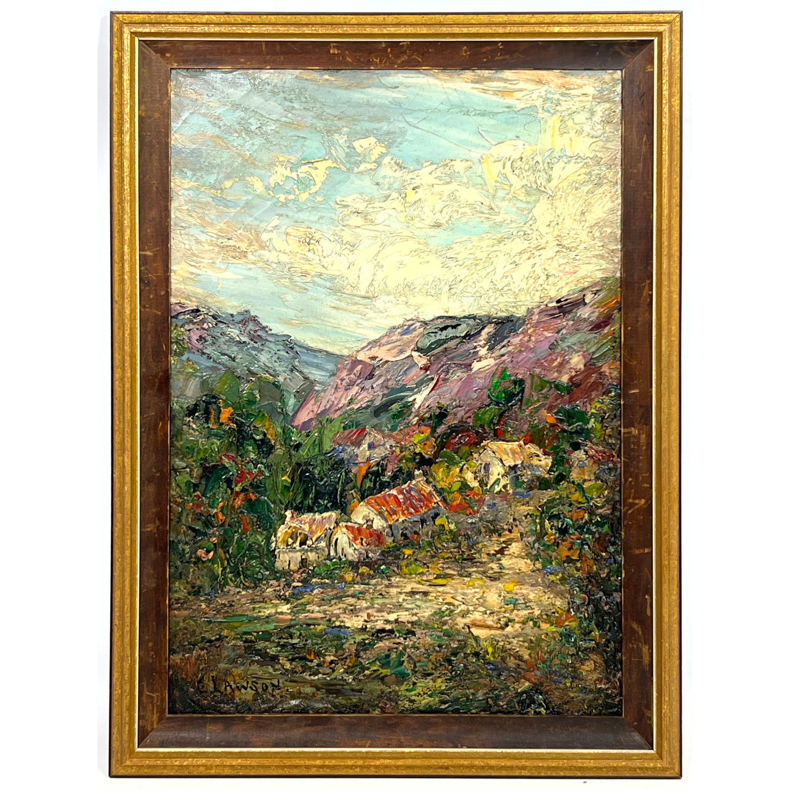 Ernest Lawson Landscape Painting of Countryside. (1 of 10)