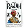 The Rajah Cigar Enamel Plaque Sign. Enamel on Steel Plate.