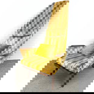 Adrian Pearsall slim jim chair. American Modern Walnut Lounge Chair. Wood Arm rests.: Adrian Pearsall slim jim chair. American Modern Walnut Lounge Chair. Wood Arm rests. Dimensions: Height: 55 inches, Width: 32 inches, Depth: 40 inches. --- - We offer curbside delivery for most items