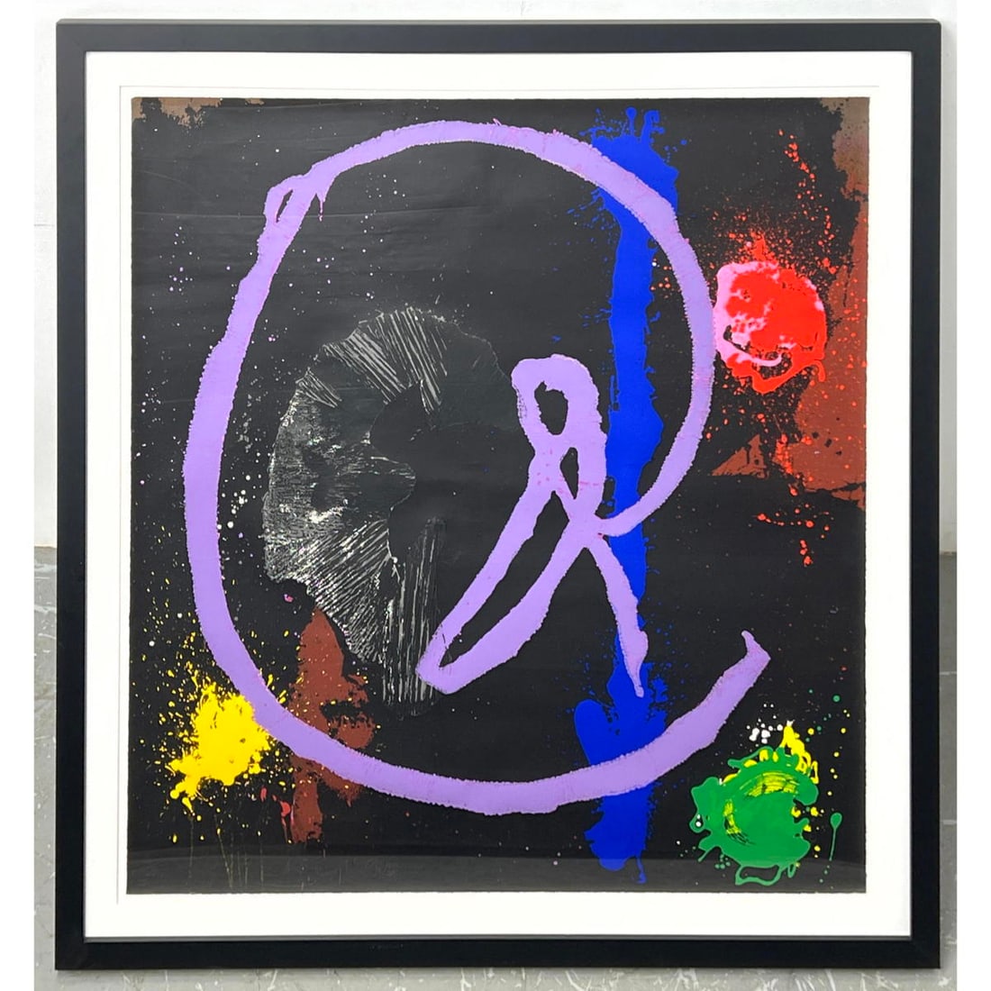 Large John Hoyland 1990 Dimensional Print on Rag Paper. 4/40 (1 of 9)