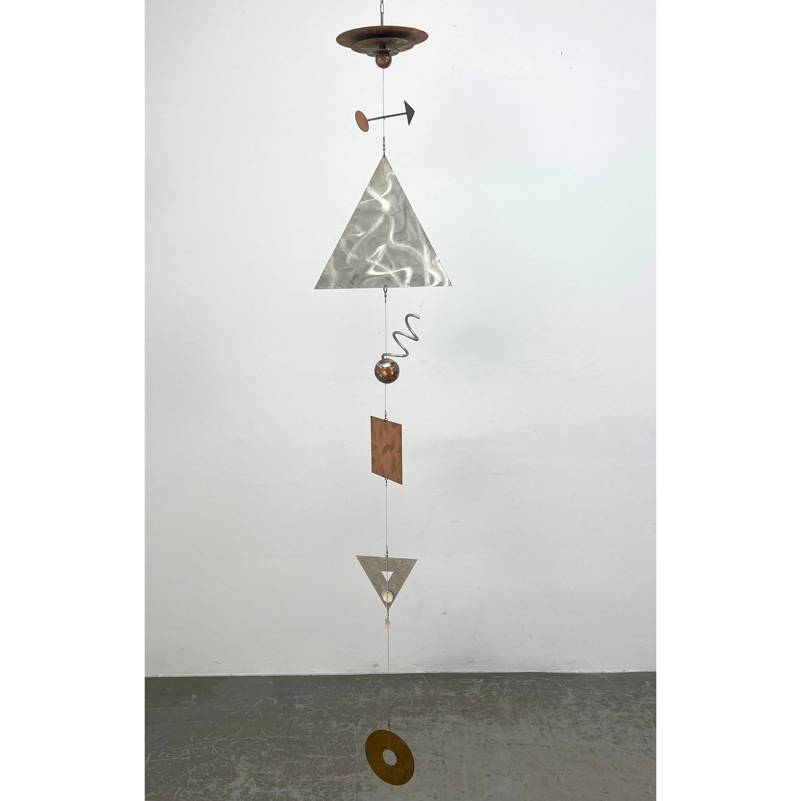 MYRON WASSERMAN Mobile Sculpture. Hanging sculpture.: MYRON WASSERMAN Mobile Sculpture. Hanging sculpture. Dimensions: Height: 78 inches, Width: 14 inches, Depth: 8 inches. --- - We offer curbside delivery for most items to NYC, Manhattan, Close Brooklyn