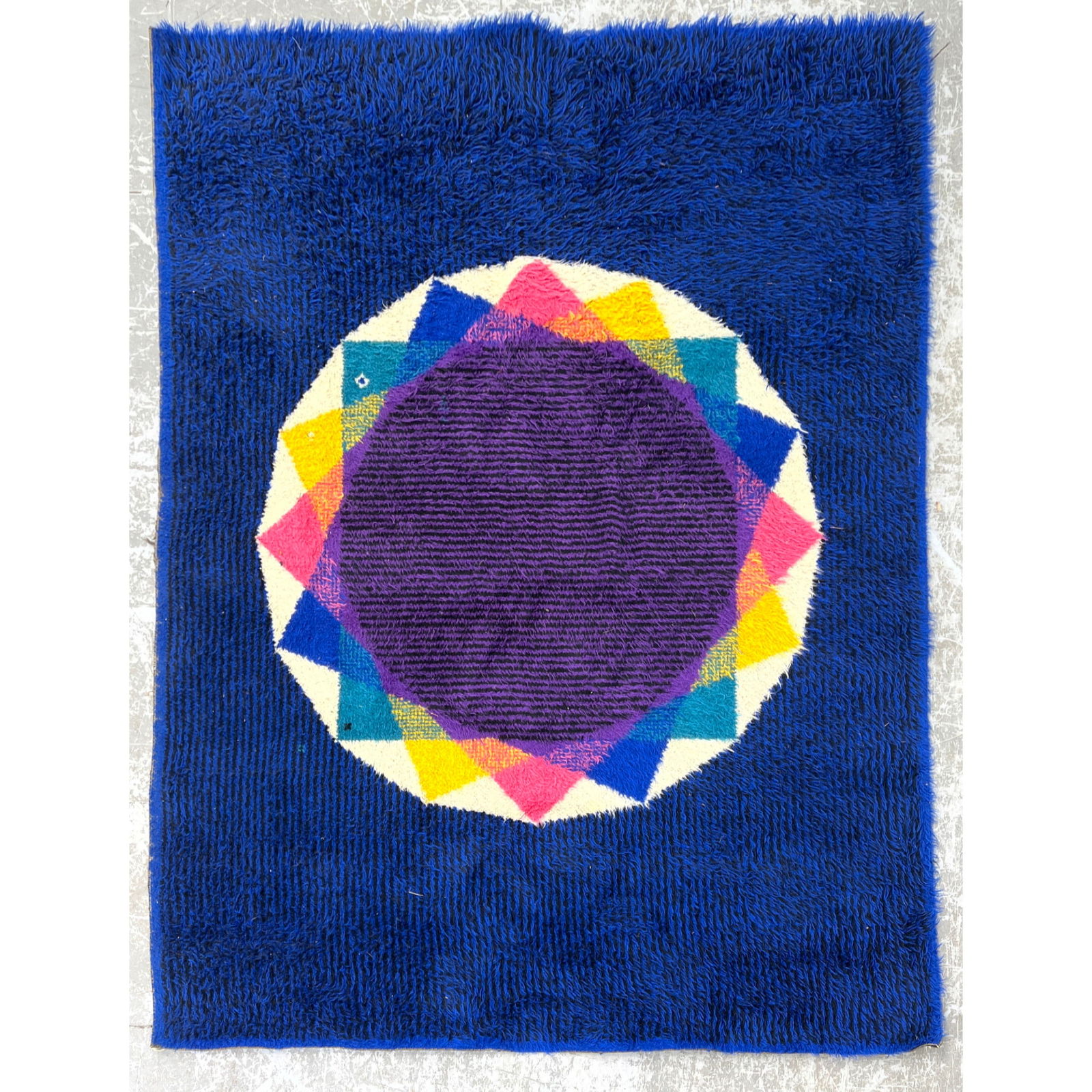 5'5 X 7'3 Unika Vaev Attributed Danish Modern Rya Rug Panton Style (1 of 8)