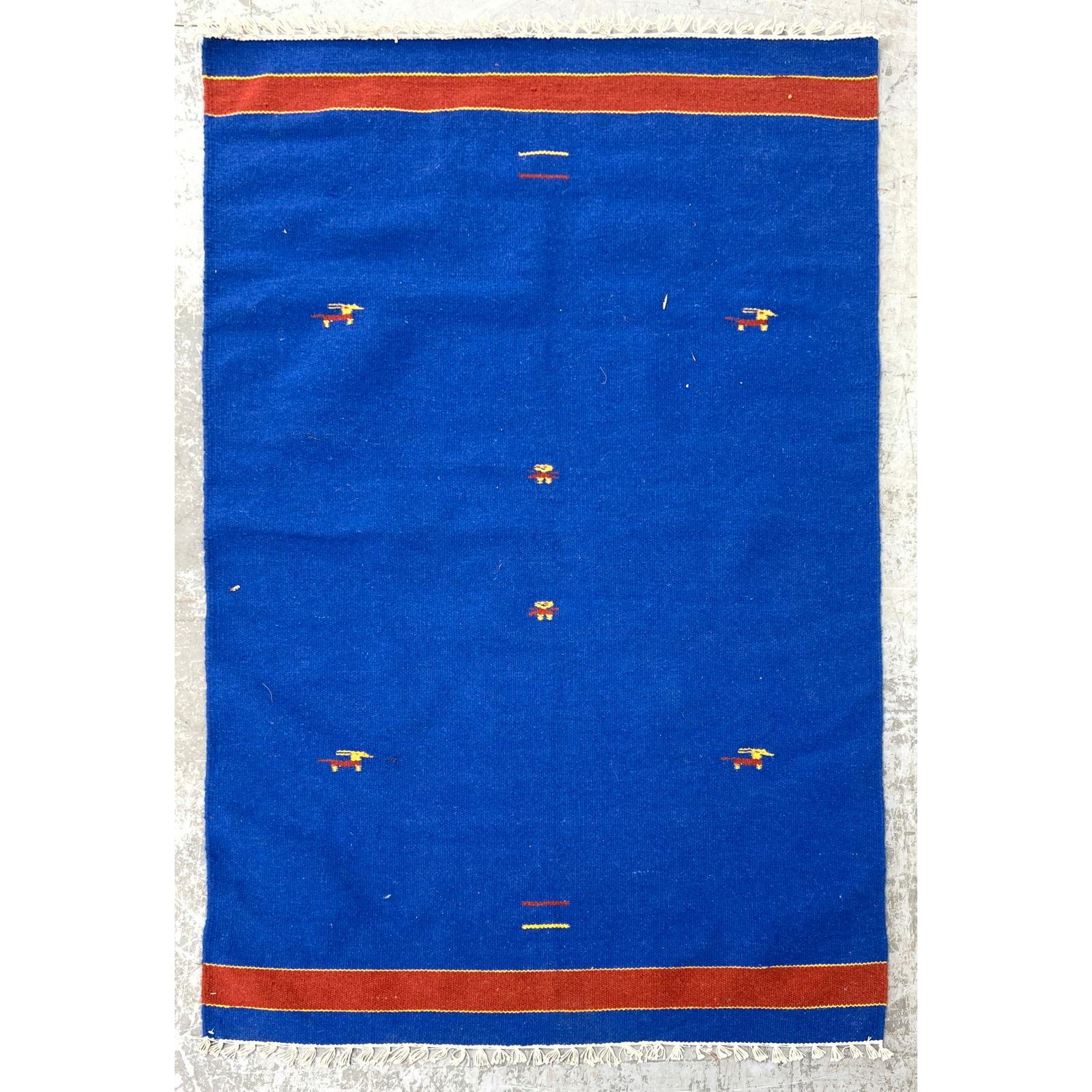 3'9 X 5'9 Flat weave Carpet Rug. (1 of 9)