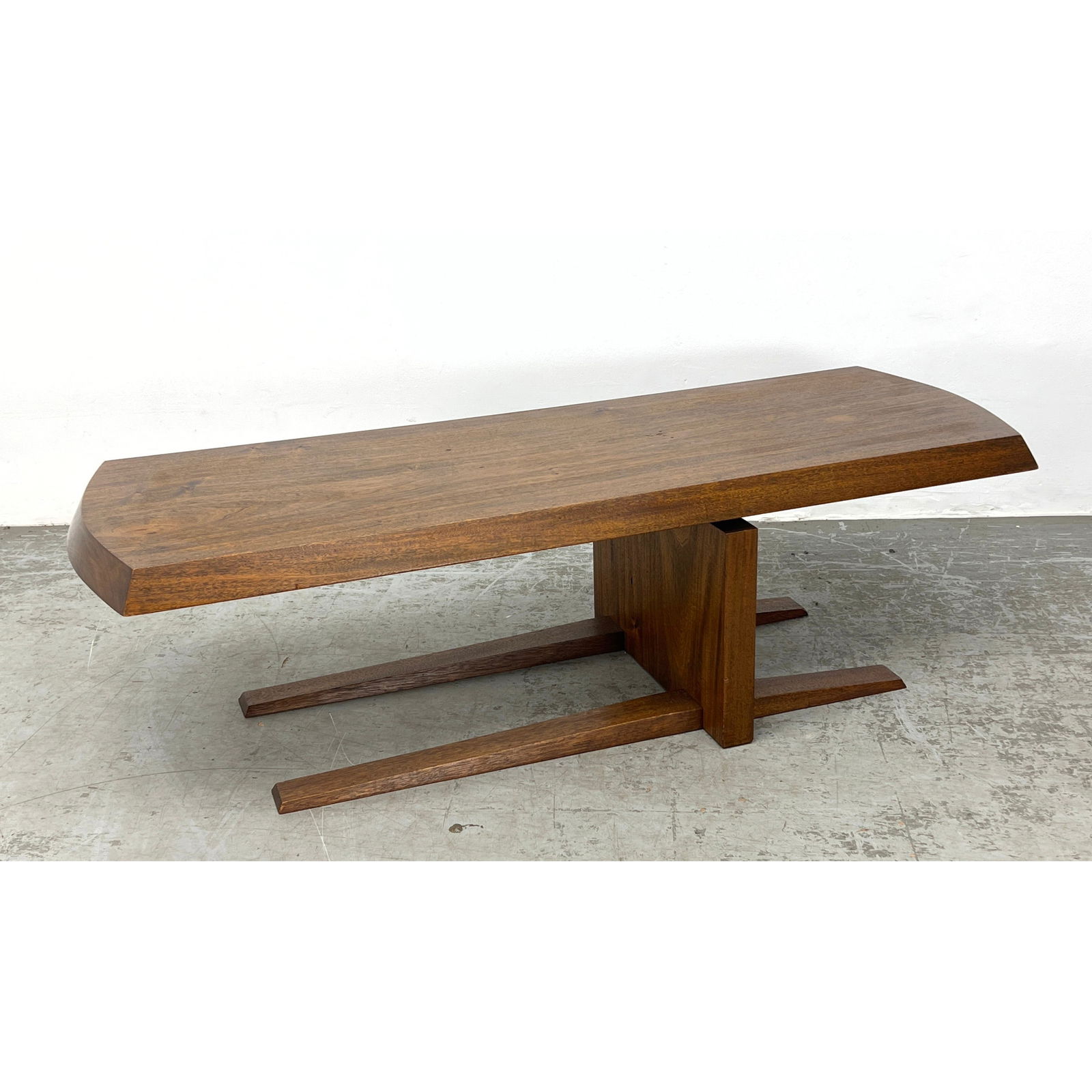 Studio Made Nakashima Style Coffee Table. Signed with monogram. (1 of 12)