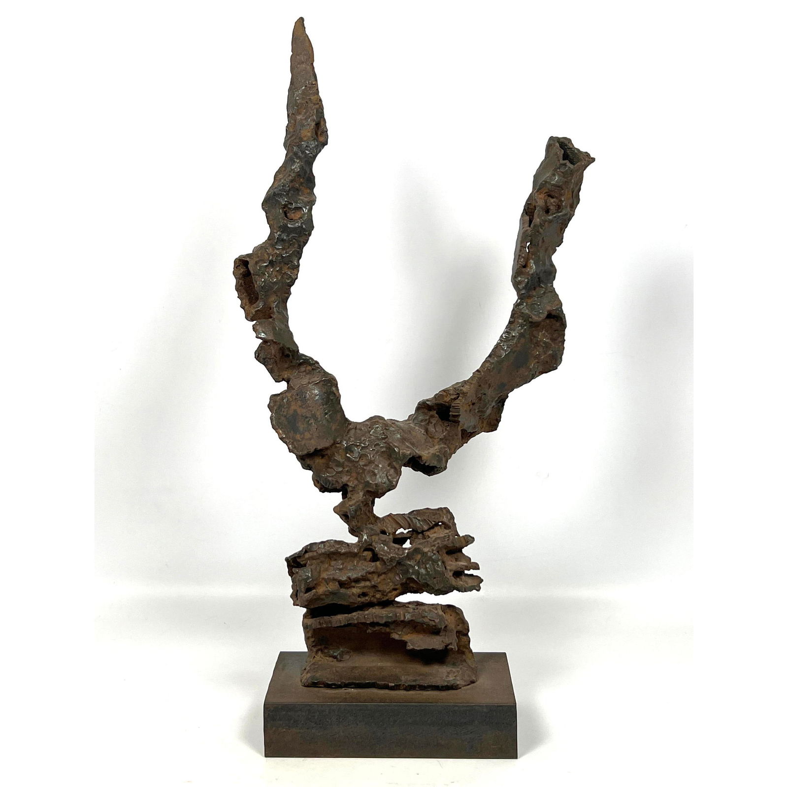 Mid Century Modern Abstract Modern Solid Steel Sculpture. (1 of 10)