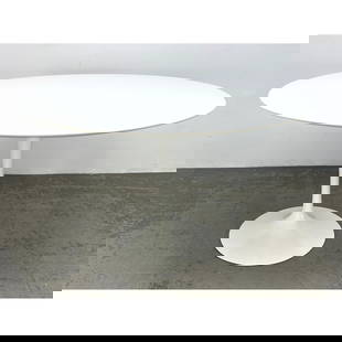 EERO SAARINEN for KNOLL Tulip Dining Table. Contemporary 50th Anniv Label.: EERO SAARINEN for KNOLL Tulip Dining Table. Contemporary 50th Anniv Label. Dimensions: Height: 29 inches, Width: 48 inches, Depth: 48 inches. --- - We offer curbside delivery for most items to NYC, Ma